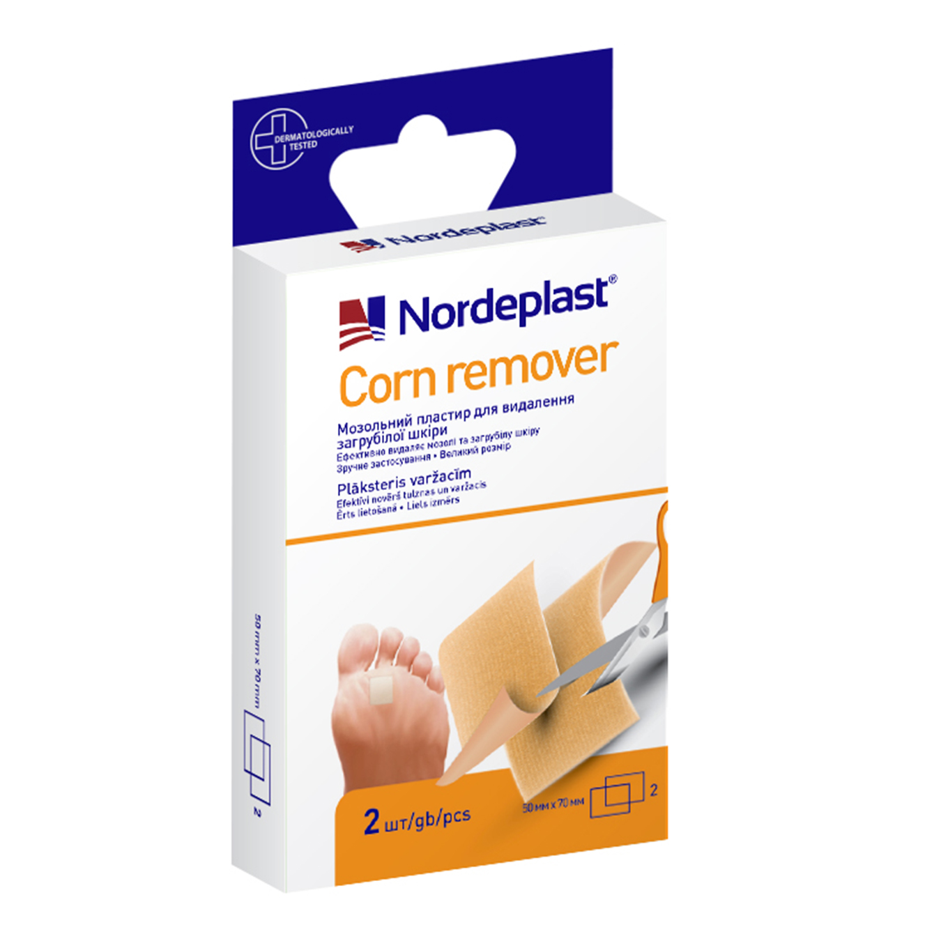 Corn plaster Nordeplast SaliPlast for removing roughened skin