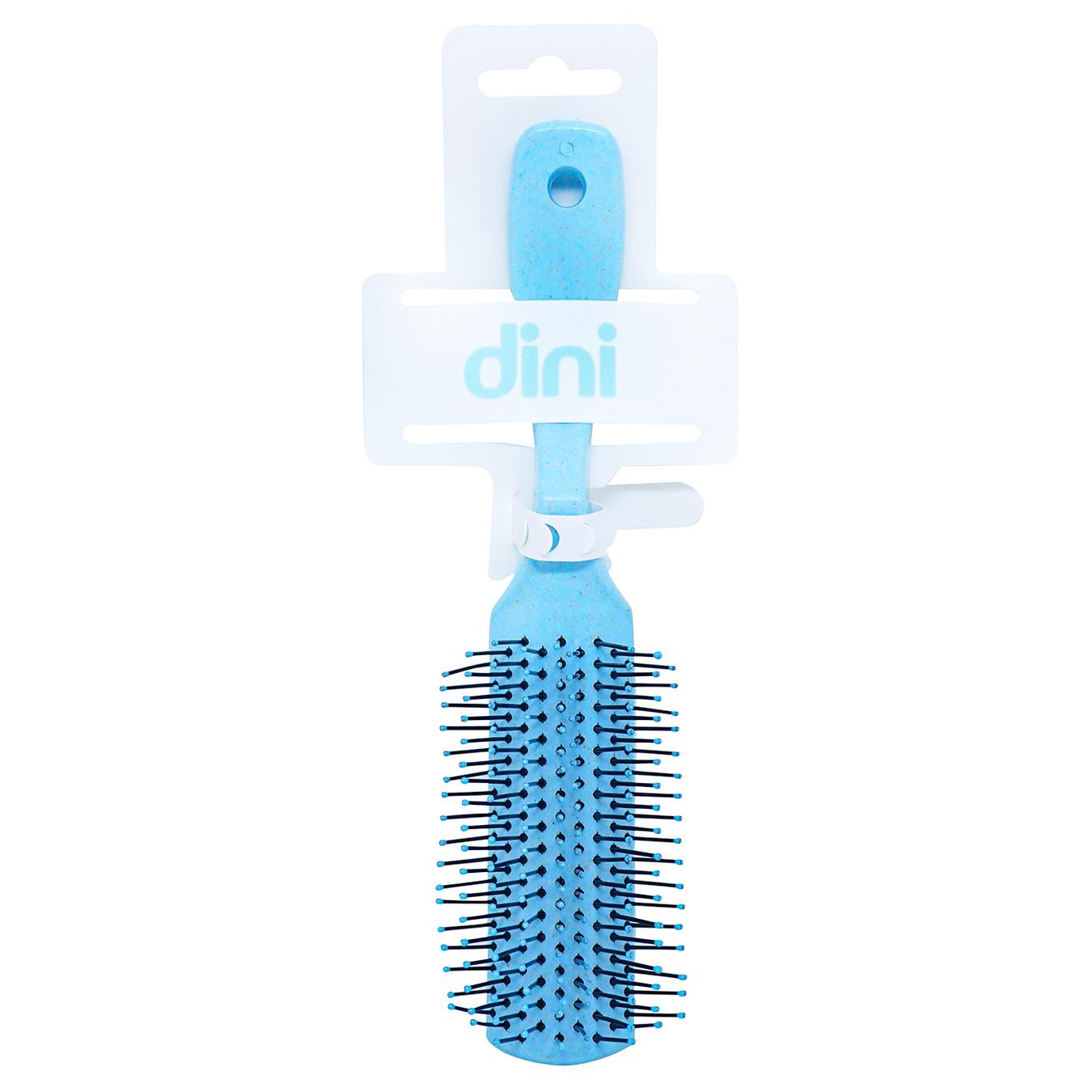 Щітка для волосся Dini FC-014 масажна прямокутна блакитна