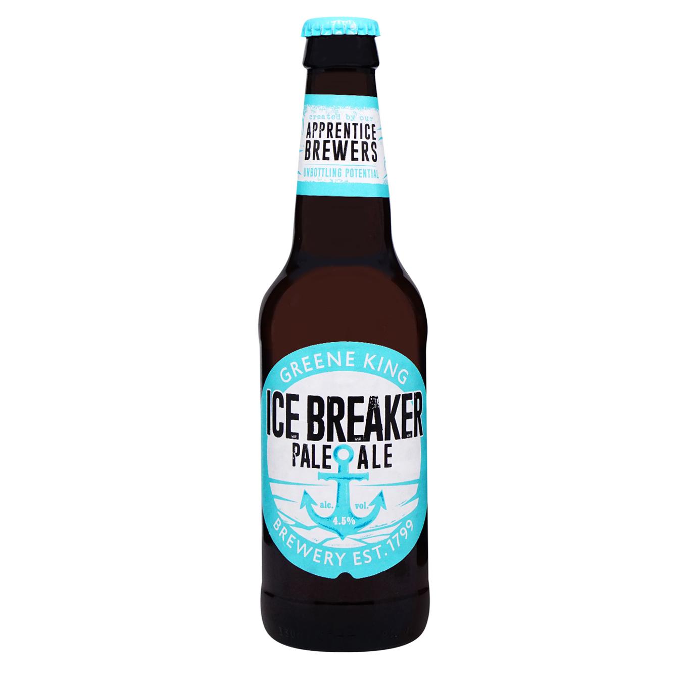 Пиво світле Ice Breaked 4,5% 0,33л скляна пляшка
