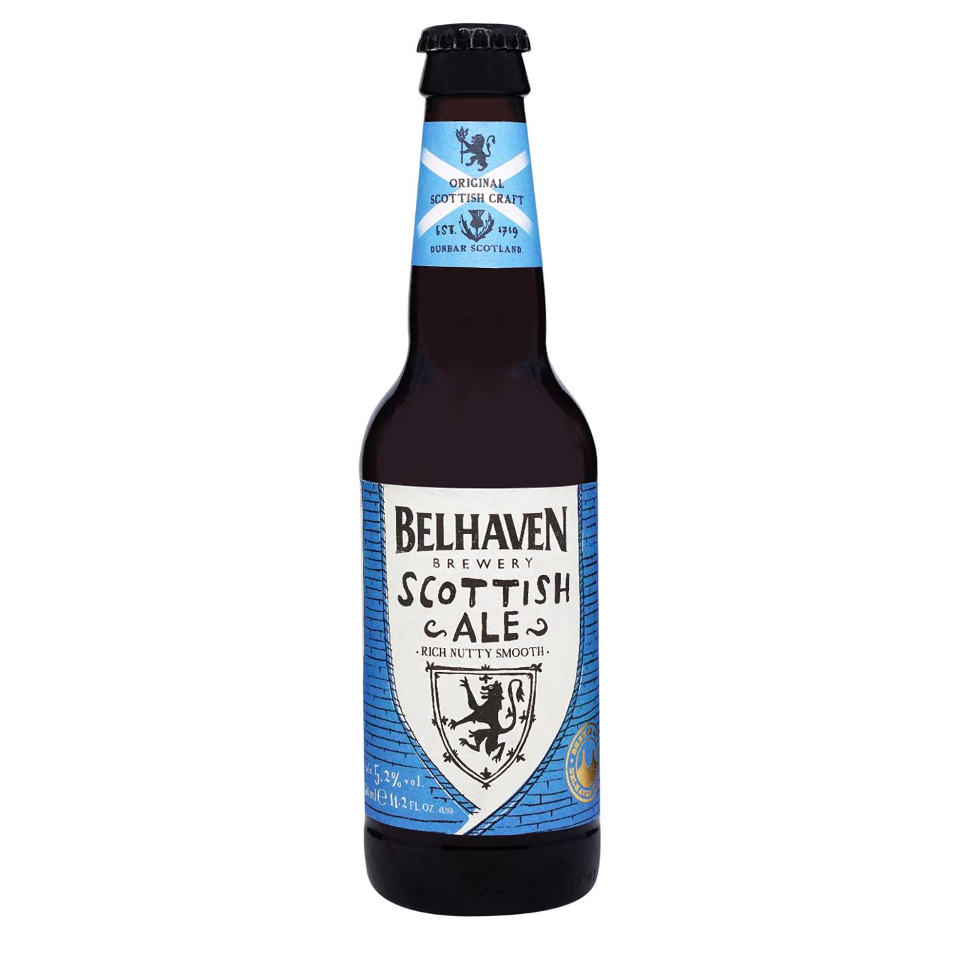 Dark beer Belhaven Scottish Ale 5.2% 0.33l glass bottle