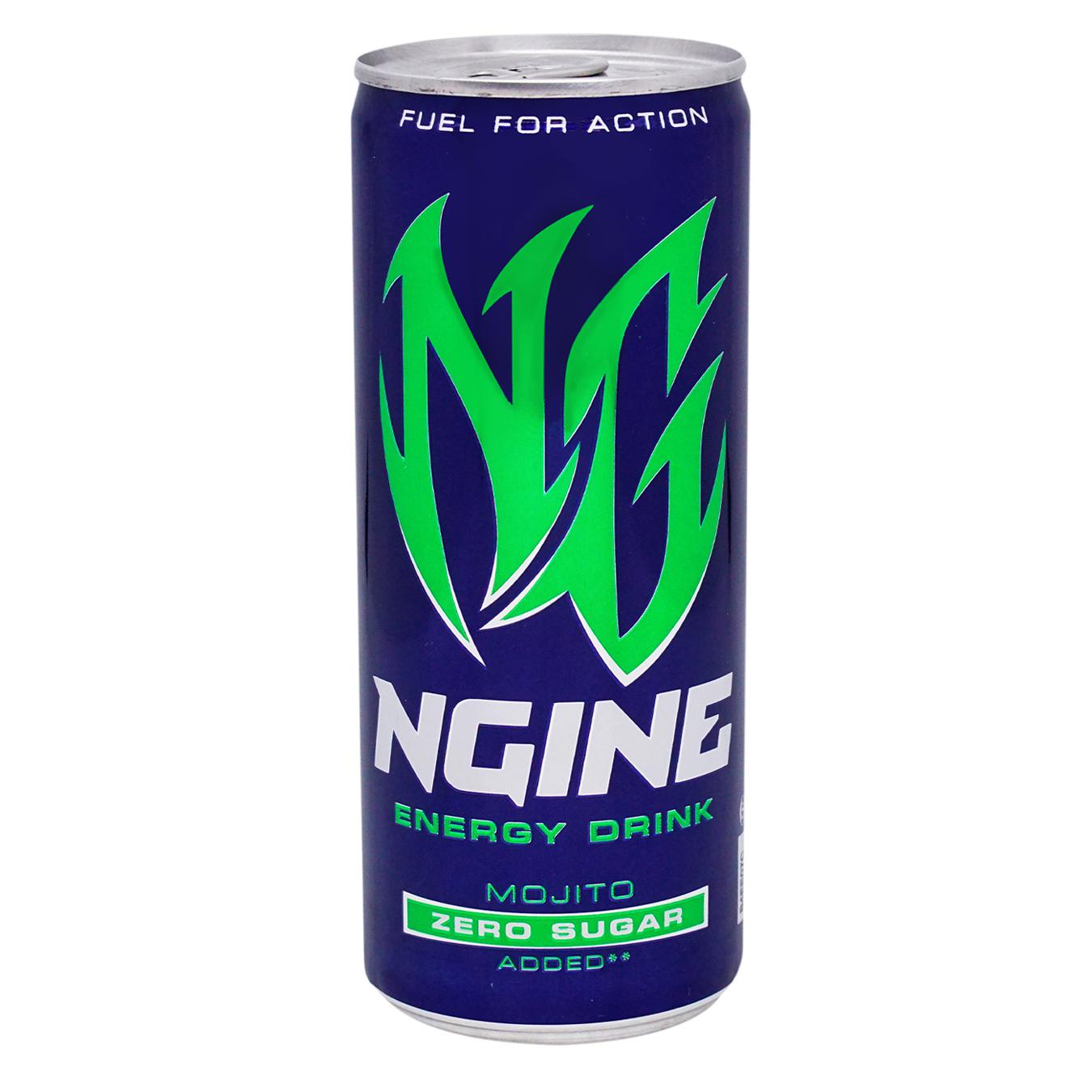Напій енергетичний Ngine Mojito без цукру 0,25л з/б