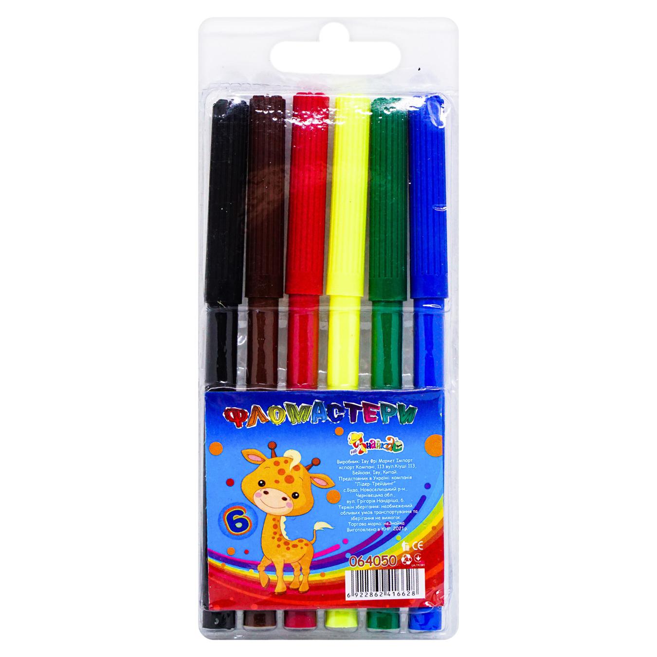 NeZnayka felt-tip pens AC09-20 6 colors