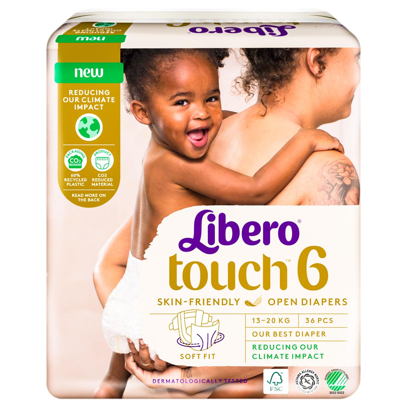 Подгузники детские Libero Touch 6 36шт