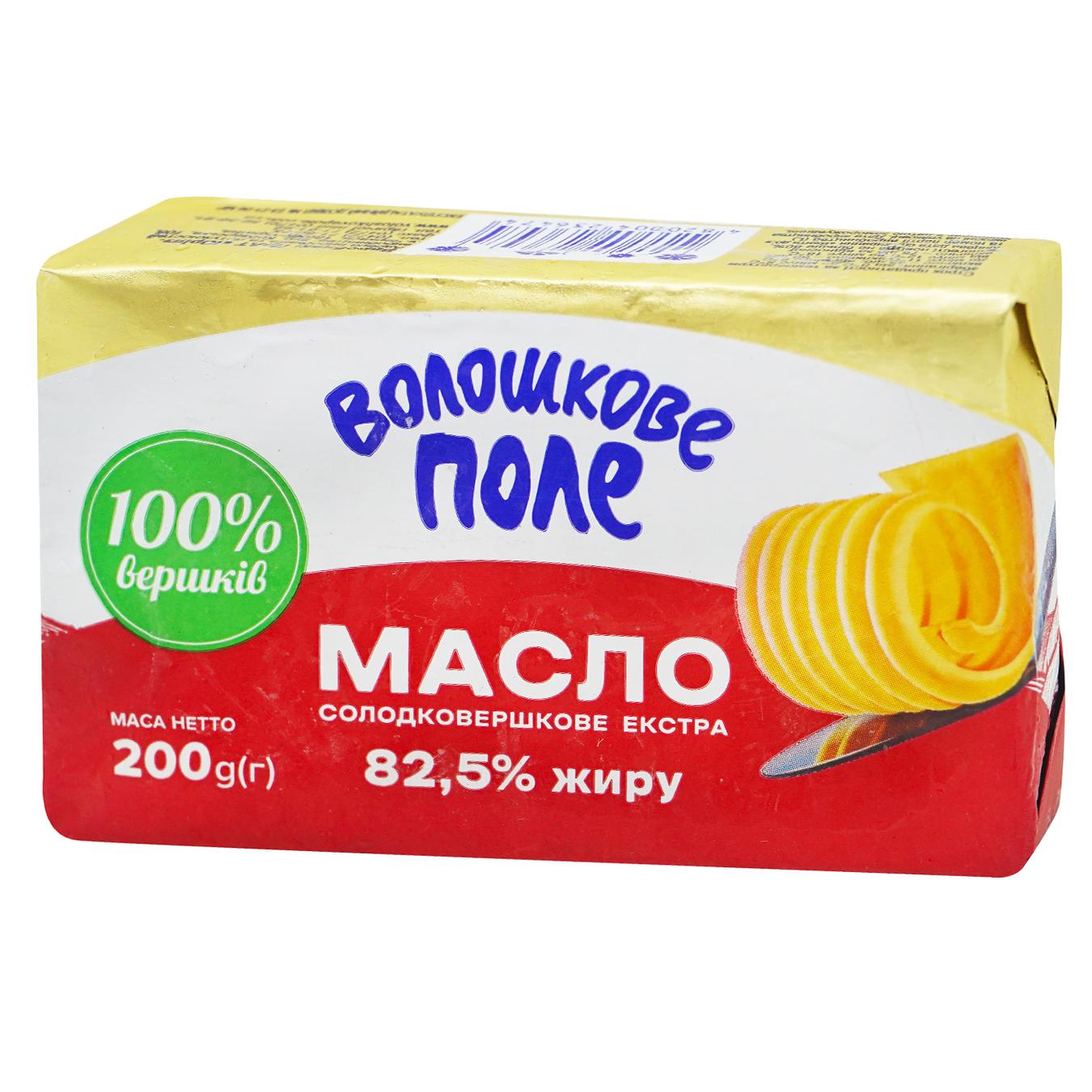 Масло Волошкове Поле Екстра солодковершкове 82,5% 200г