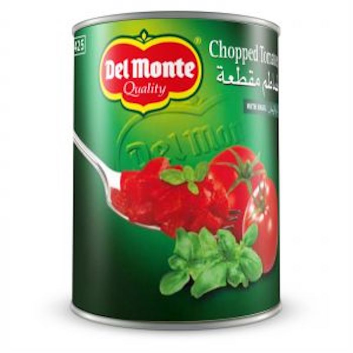 Del monte tomatoes cut with basil 400g