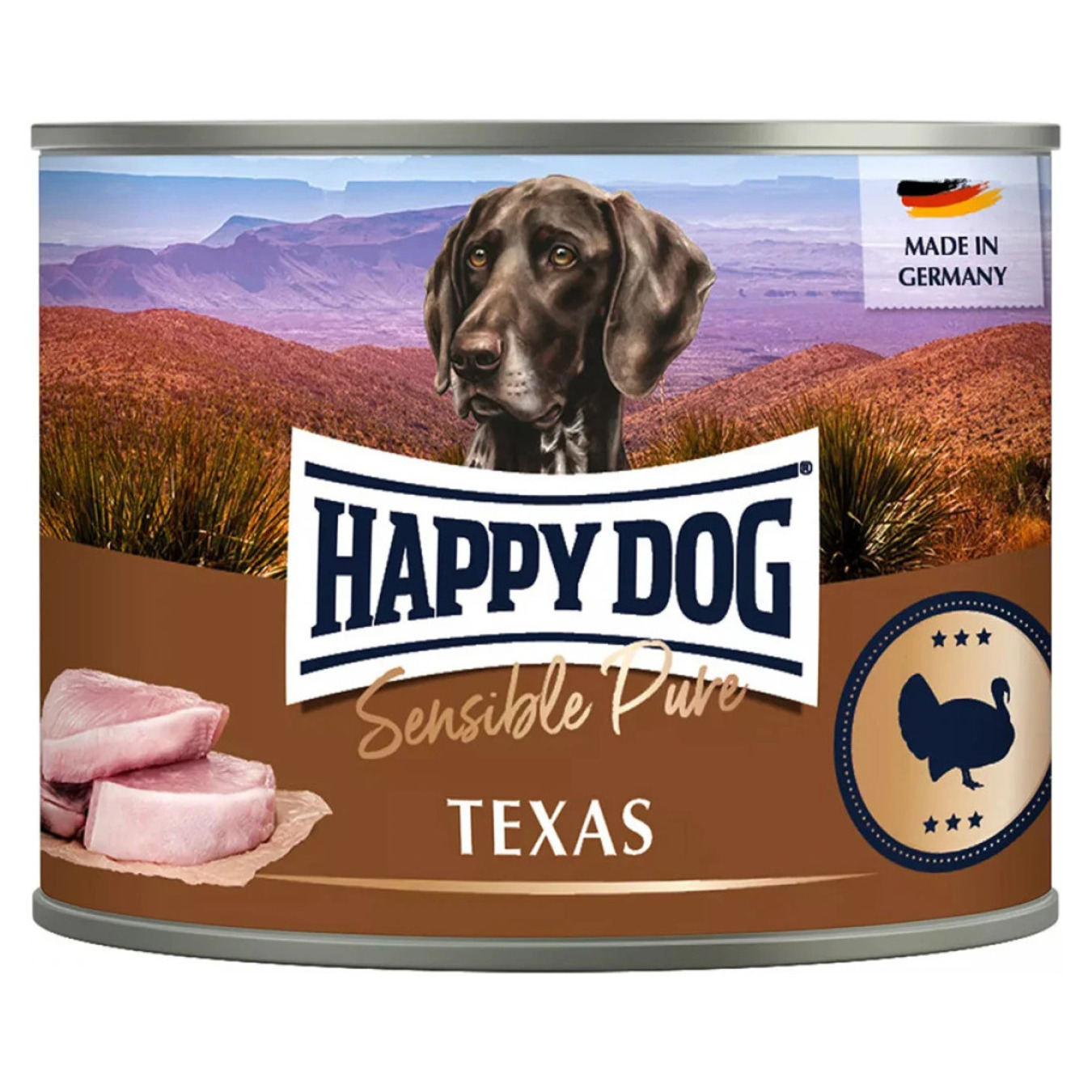 Dog food Happy Dog Sens Truthahn Pur Ds with canned turkey 200g