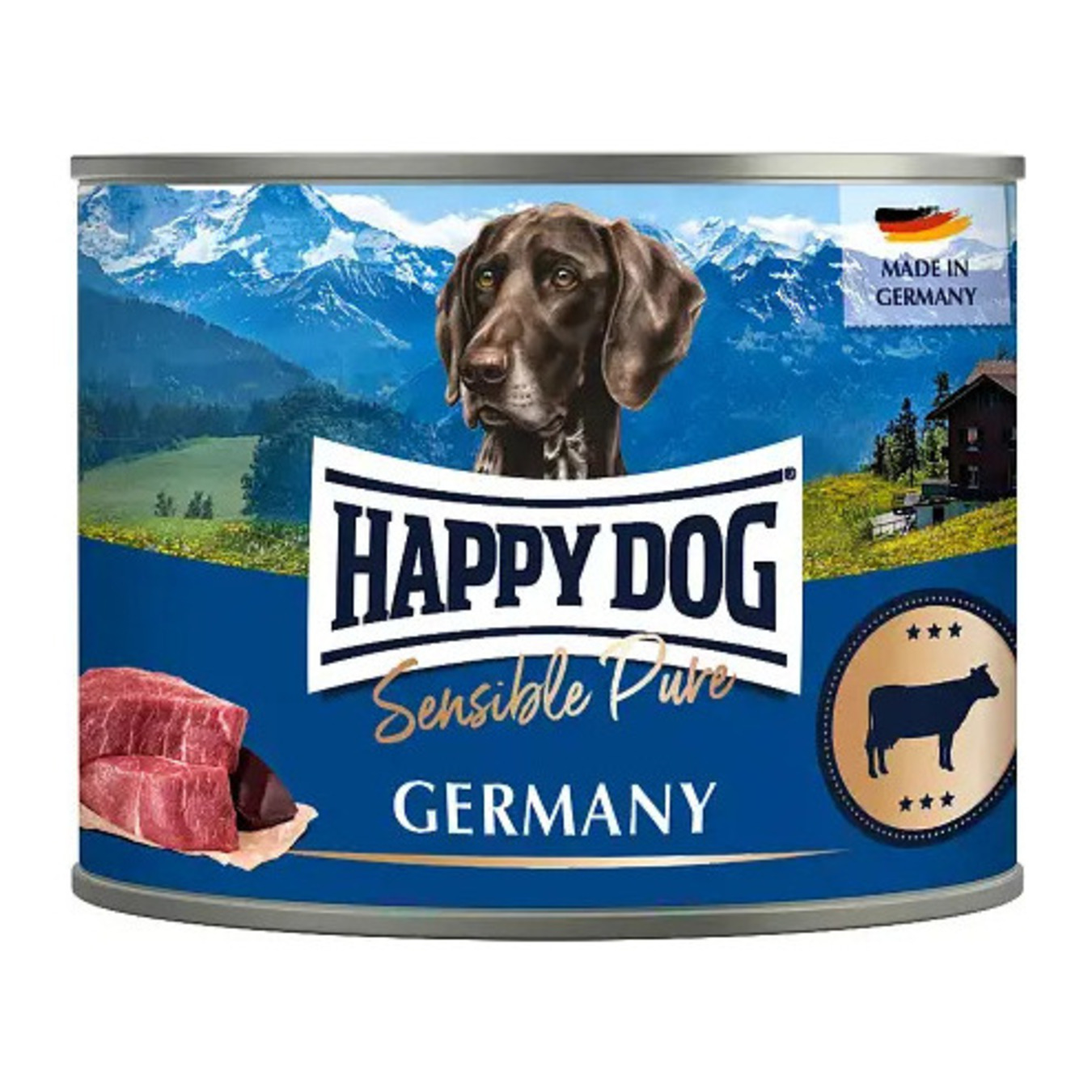 Dog food Happy Dog Sens Pure Rind with canned beef 200g