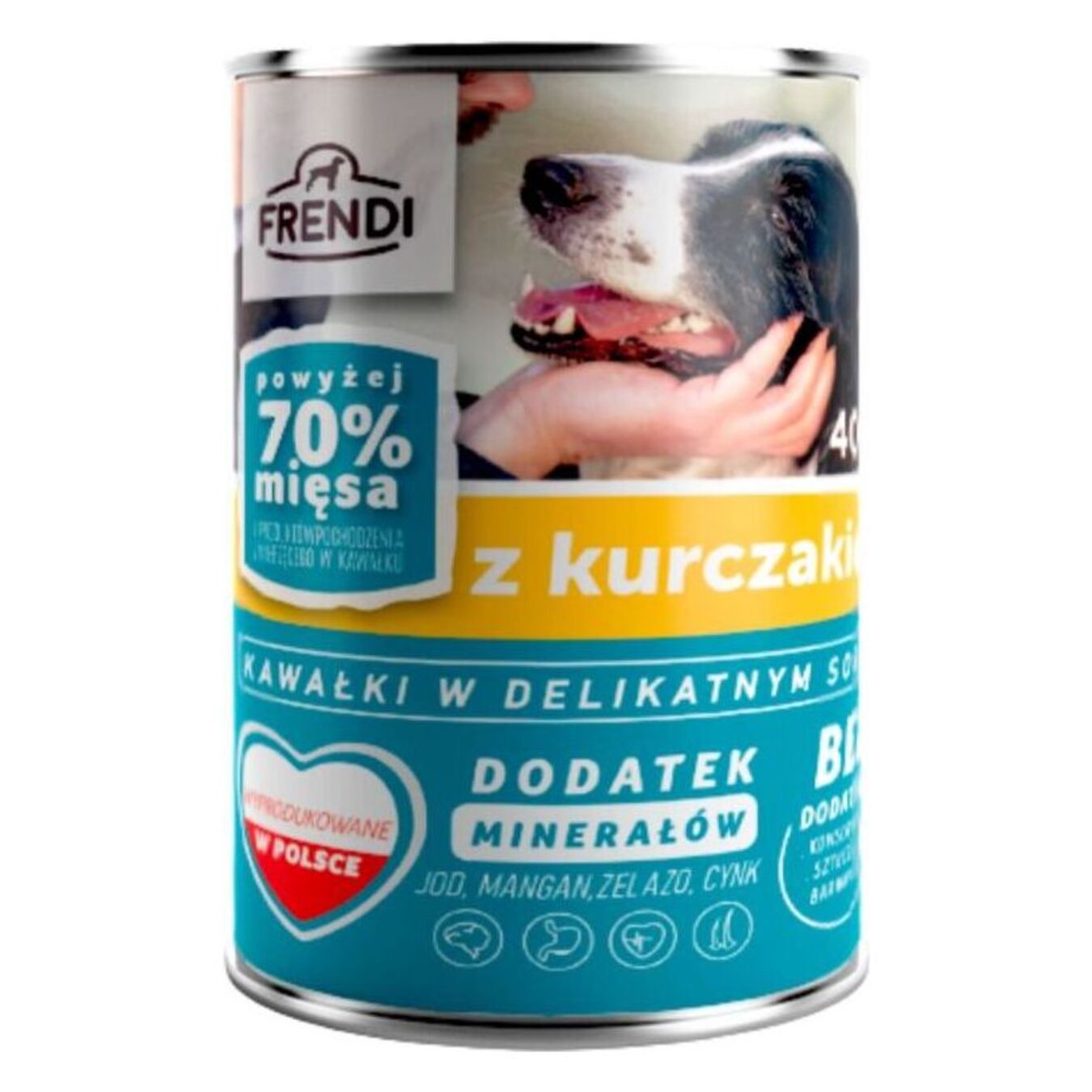 Food for dogs Frendi pieces of chicken in sauce canned 400g