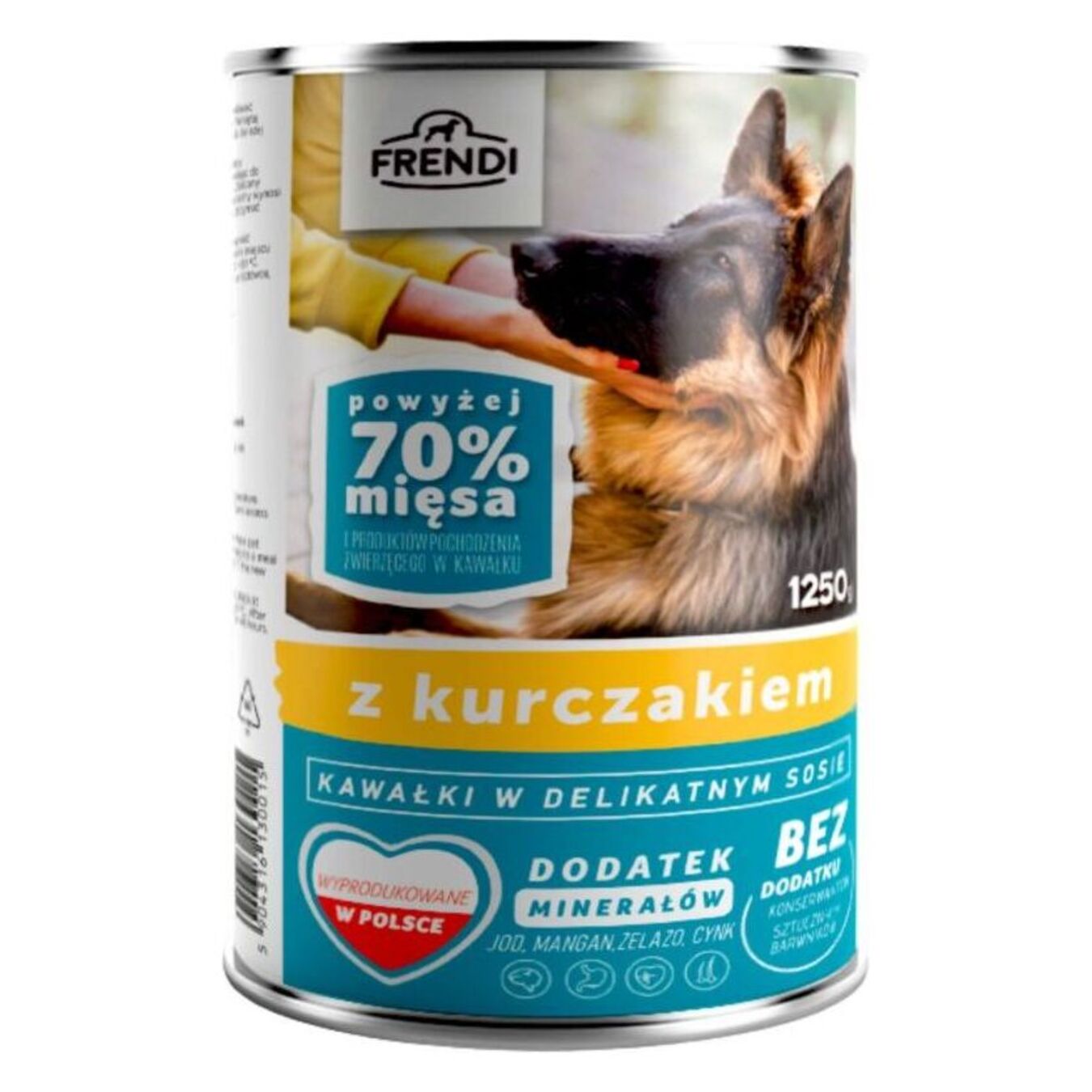 Food for dogs Frendi pieces of chicken in sauce can 1.25 kg