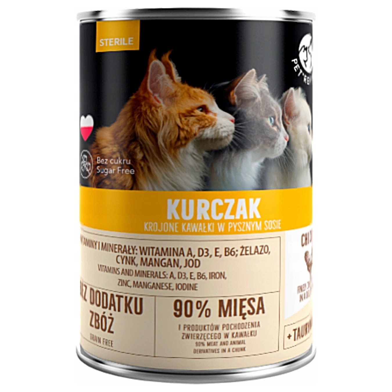 Food for sterilized cats PetRepublic pieces of chicken in sauce canned 400g