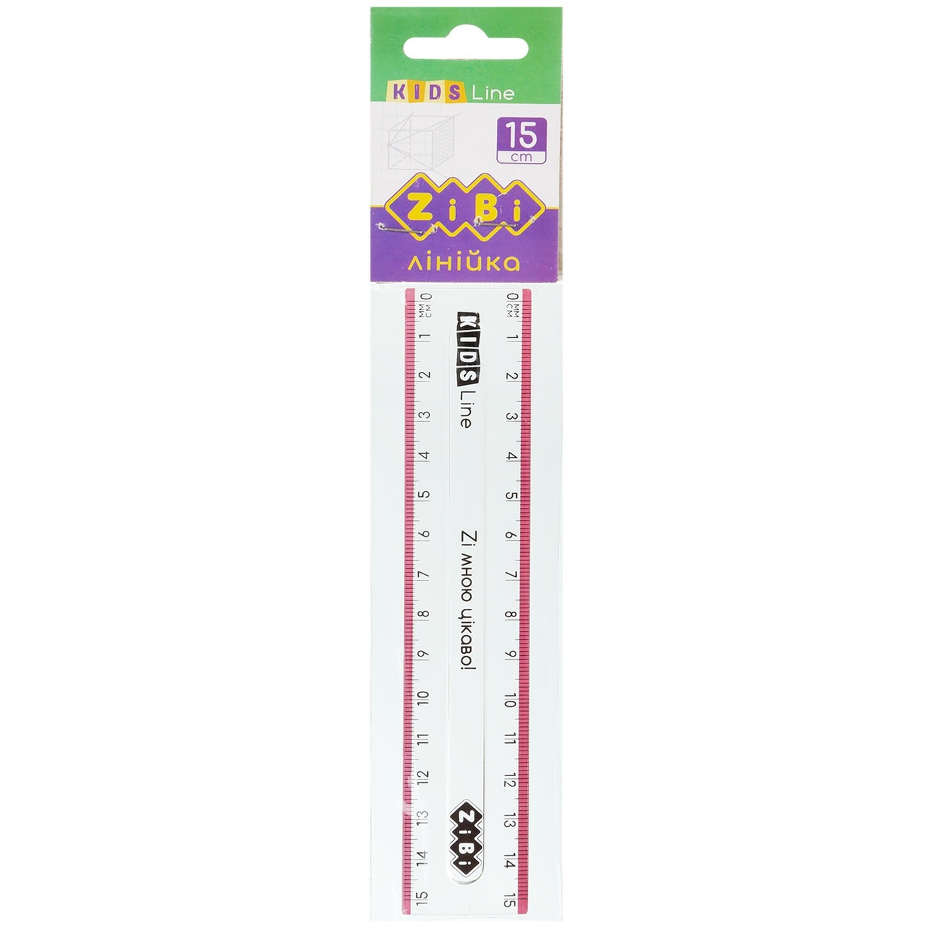 Zibi plastic ruler 15 cm 3