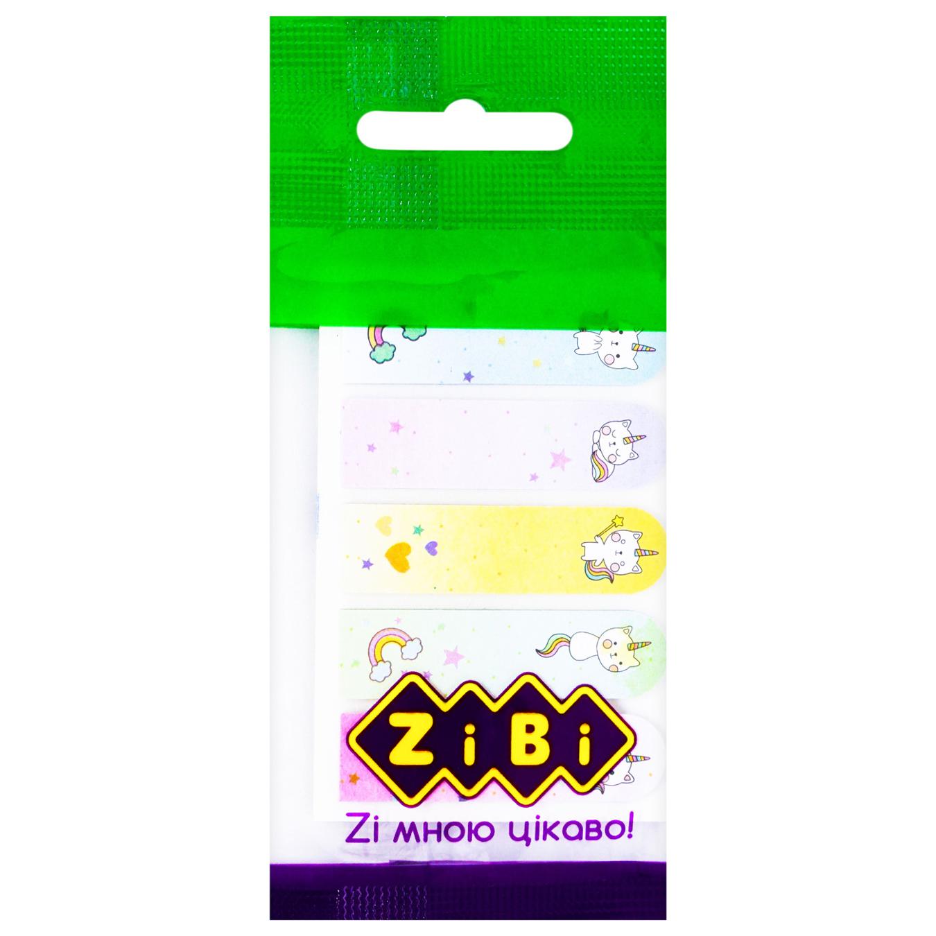 Закладки ZiBi Catycorn бумажные 44x12мм 20 листов