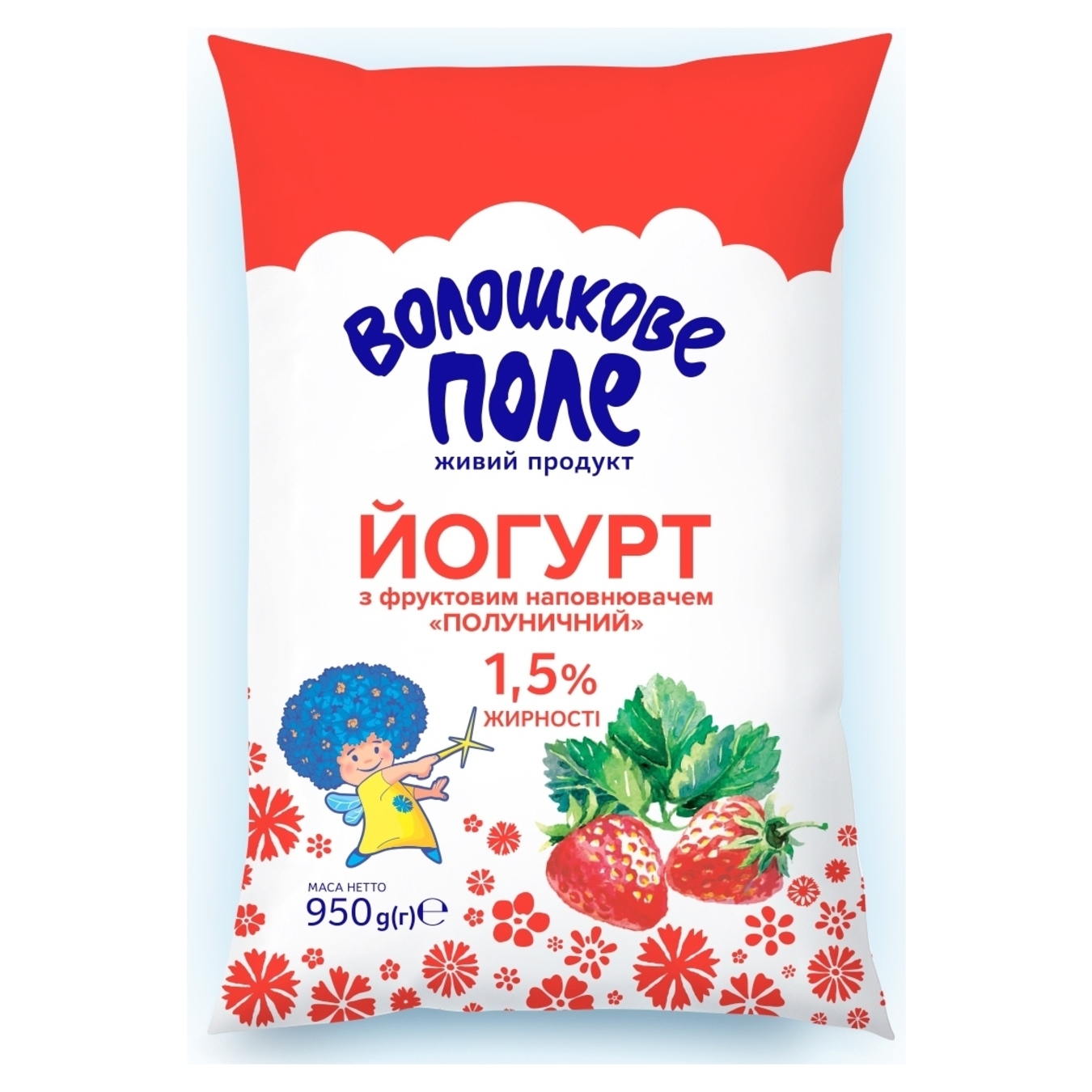 Voloshkove field strawberry yogurt 1.5% 950g
