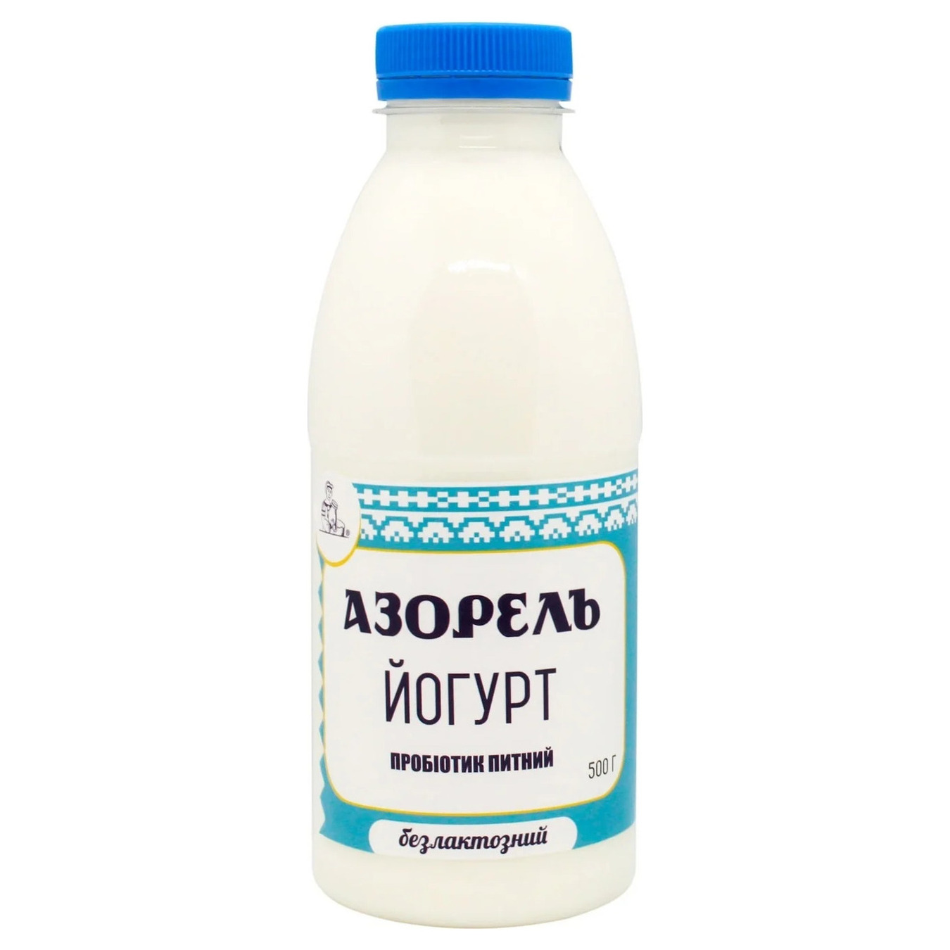 Йогурт пробіотик питний Азорель безлактозний без наповнювача 2,5% 0,5л пляшка