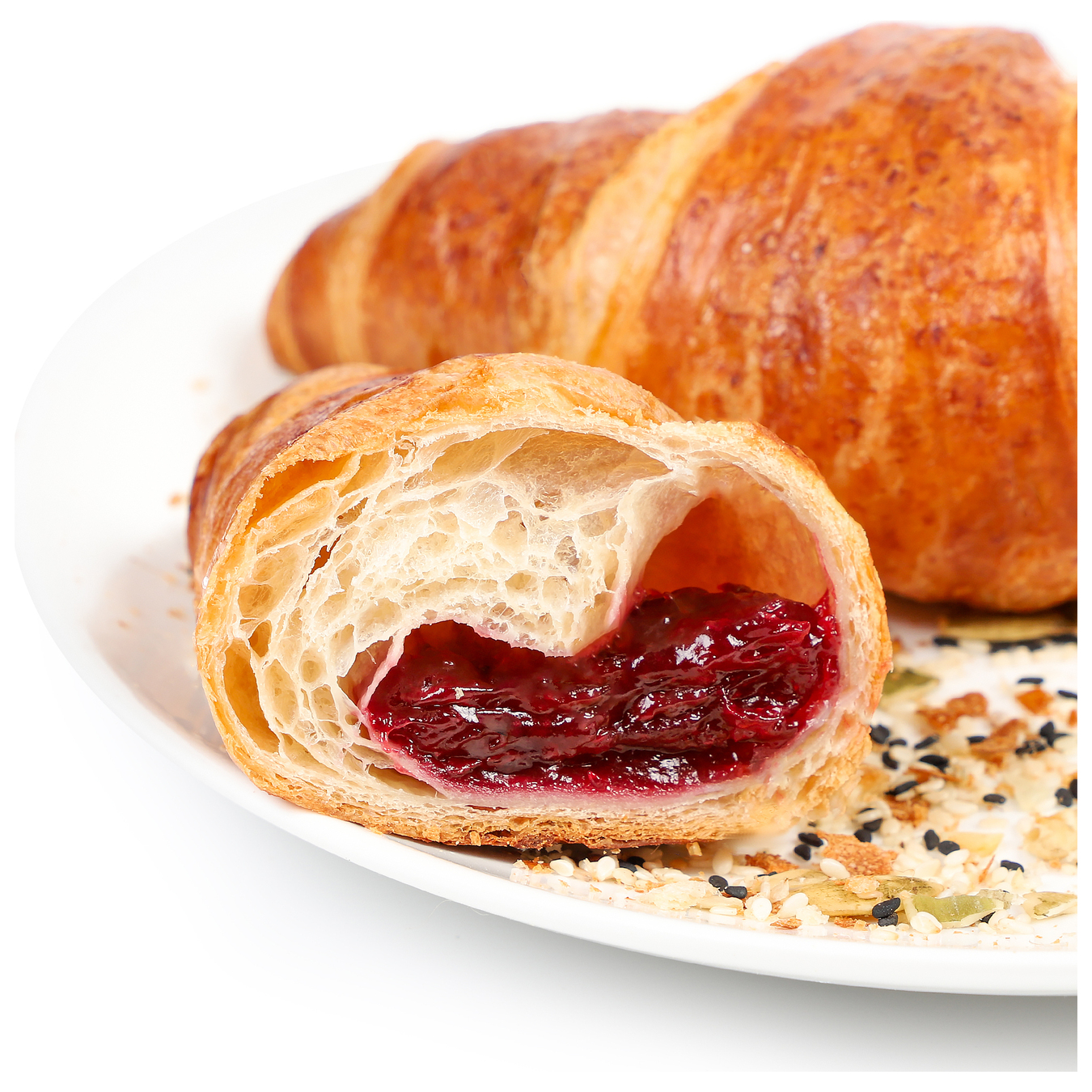 Croissant with cherry filling 80g 2