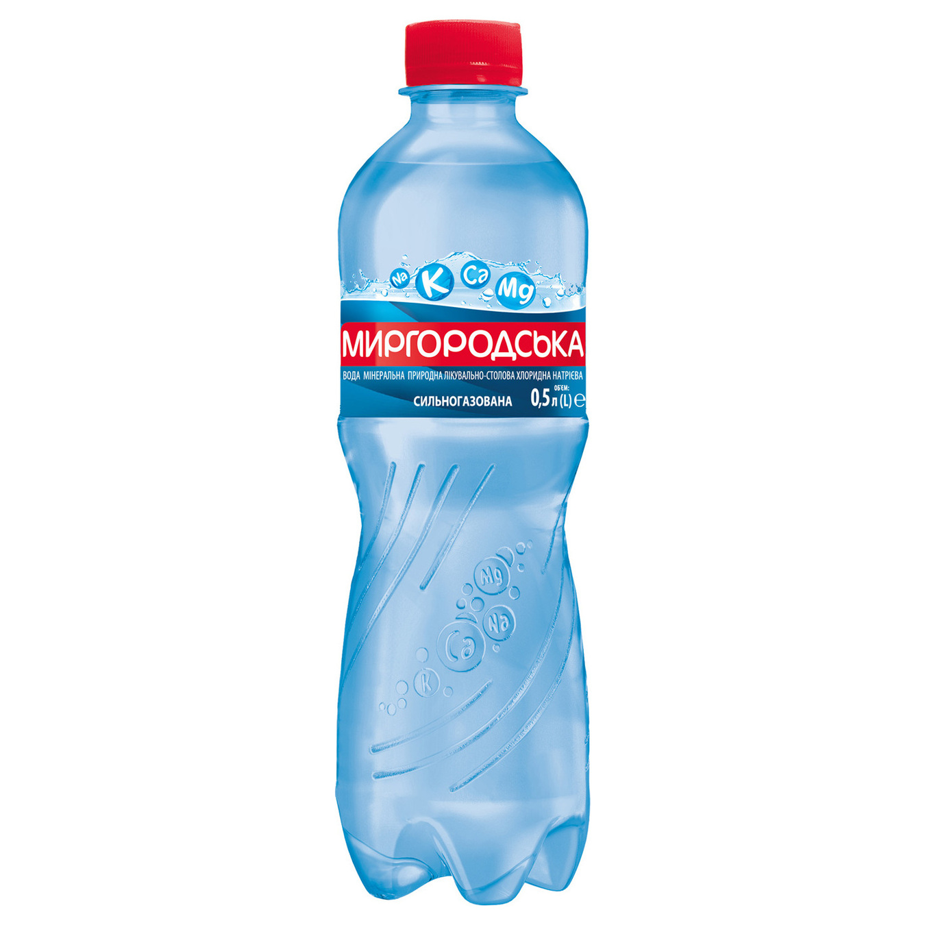Sparkling water Mirgorodska plastic bottle 0,5l