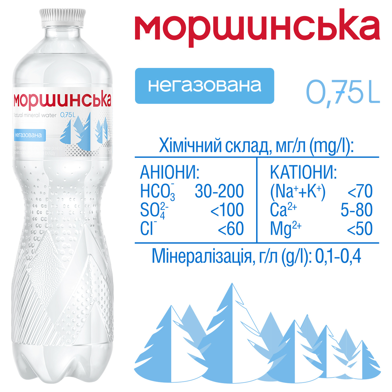 Morshynska Non-Carbonated Mineral Water 0,75l 4