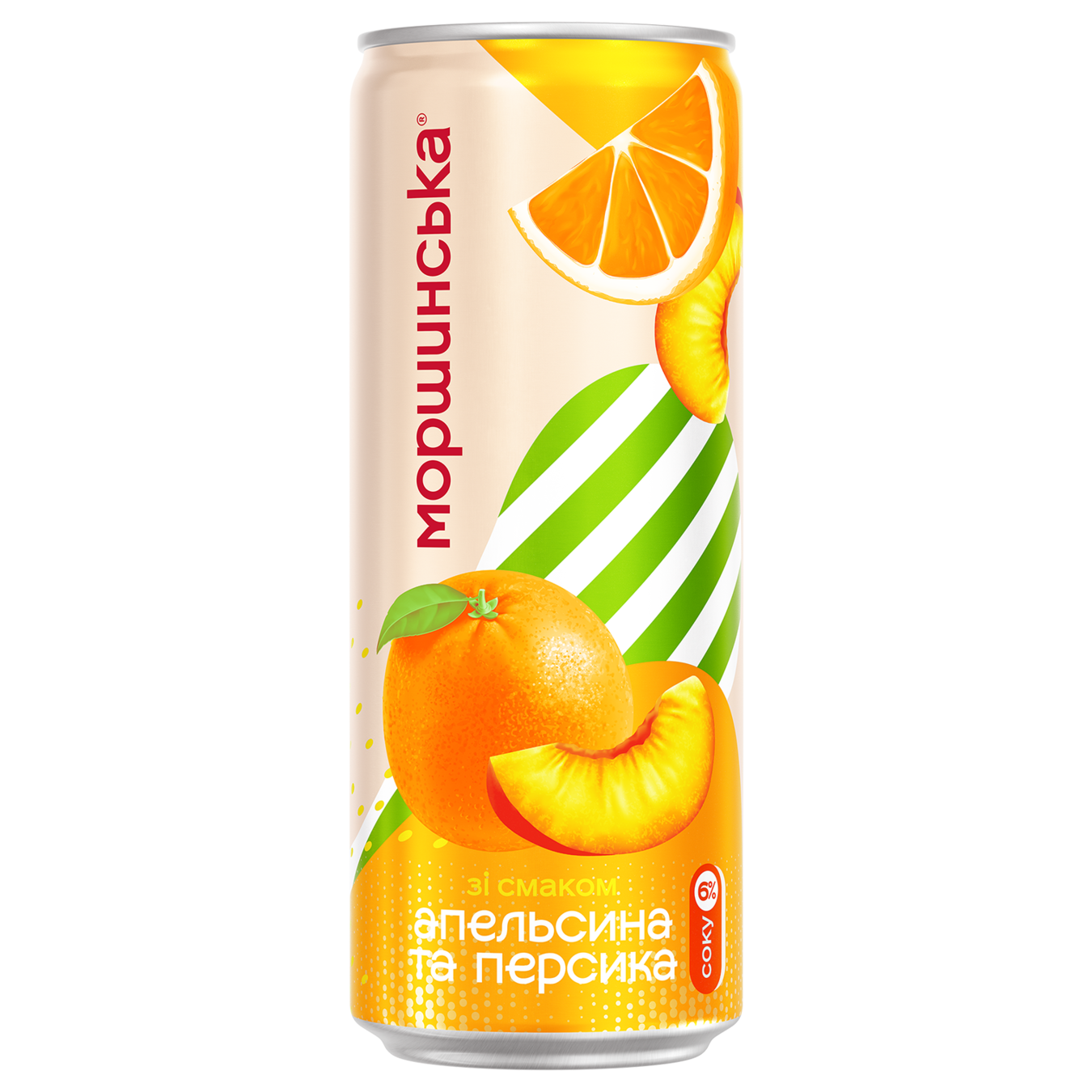 Carbonated drink Morshynska orange-peach lemonade 0.33 l iron can 3