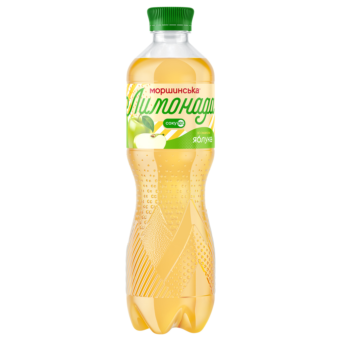 Carbonated drink Morshynska apple lemonade 0.5 l
