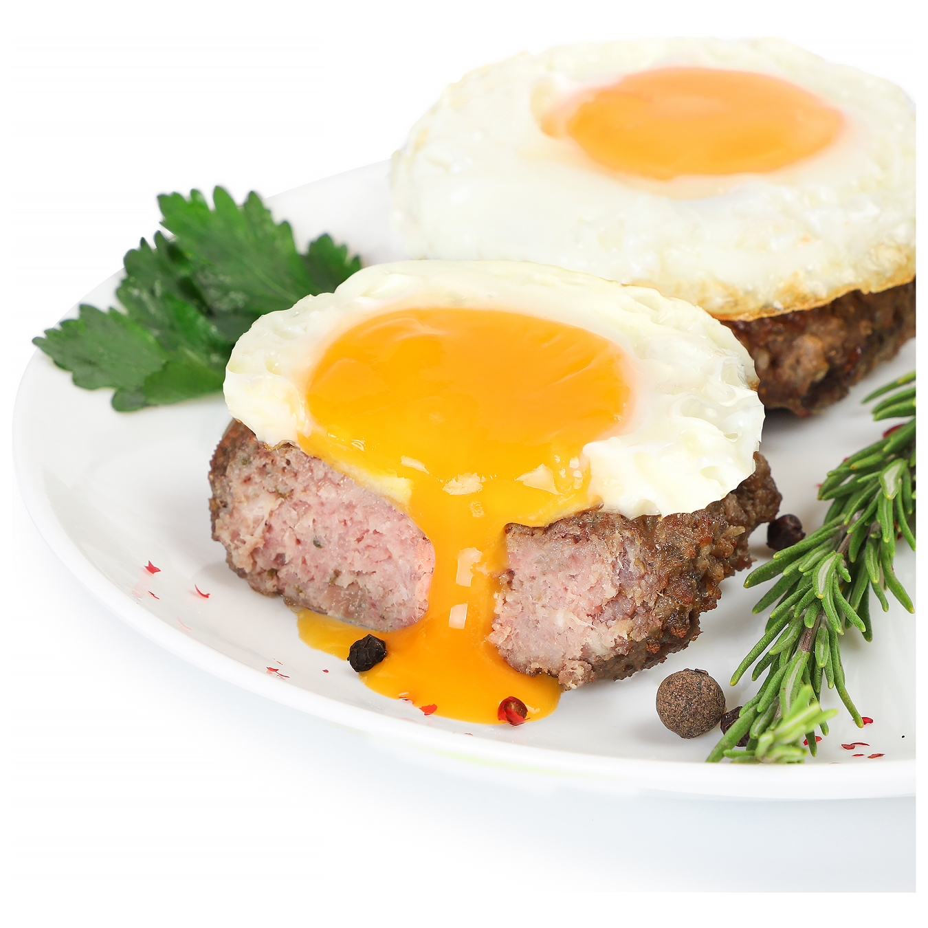 Minced beefsteak with egg 1pcs (120-130g) 2