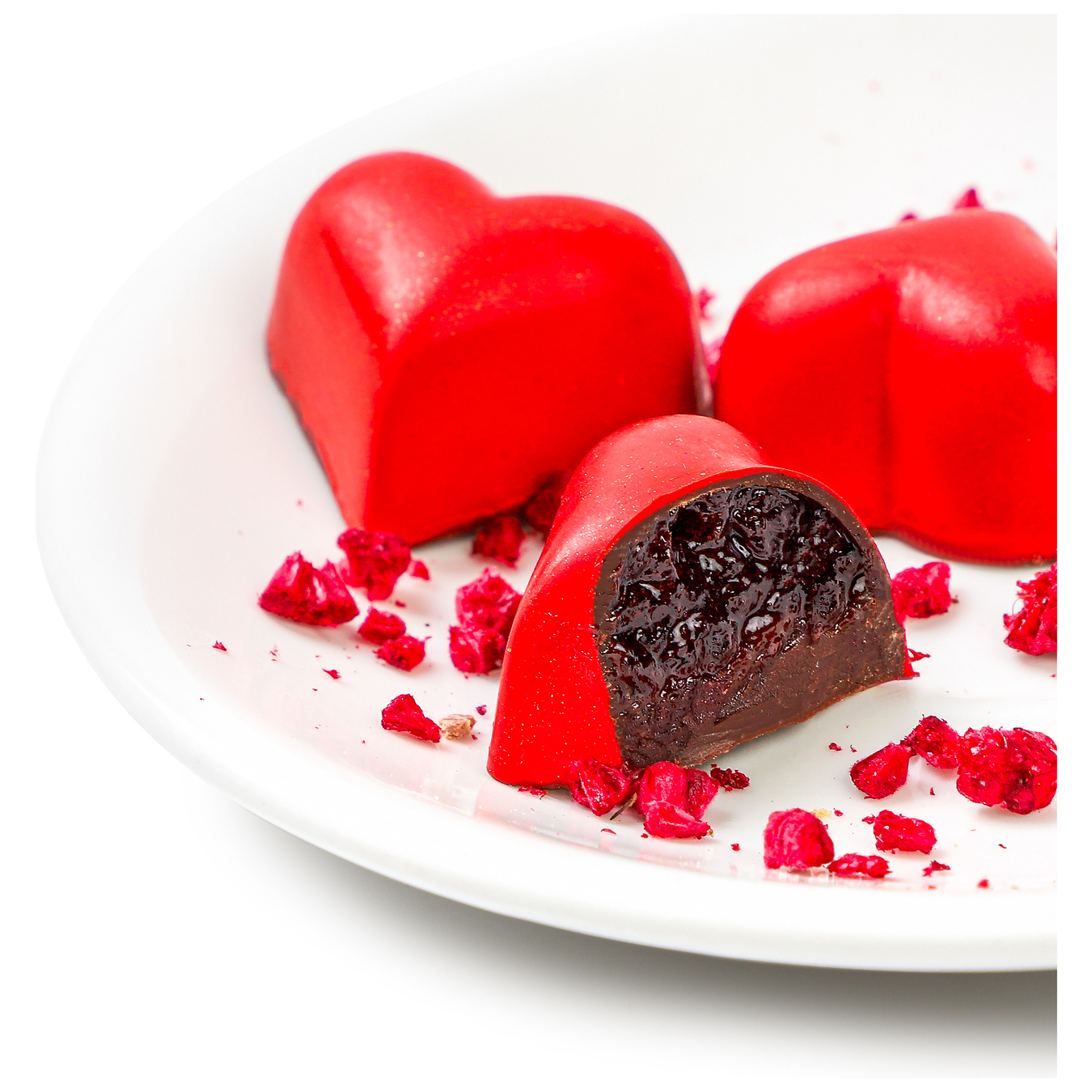 Chocolate candy Masters of chocolate Cherry heart 13g 2