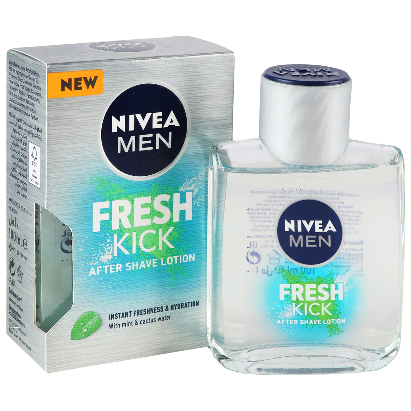 Nivea fresh kick men aftershave lotion 100 ml 2
