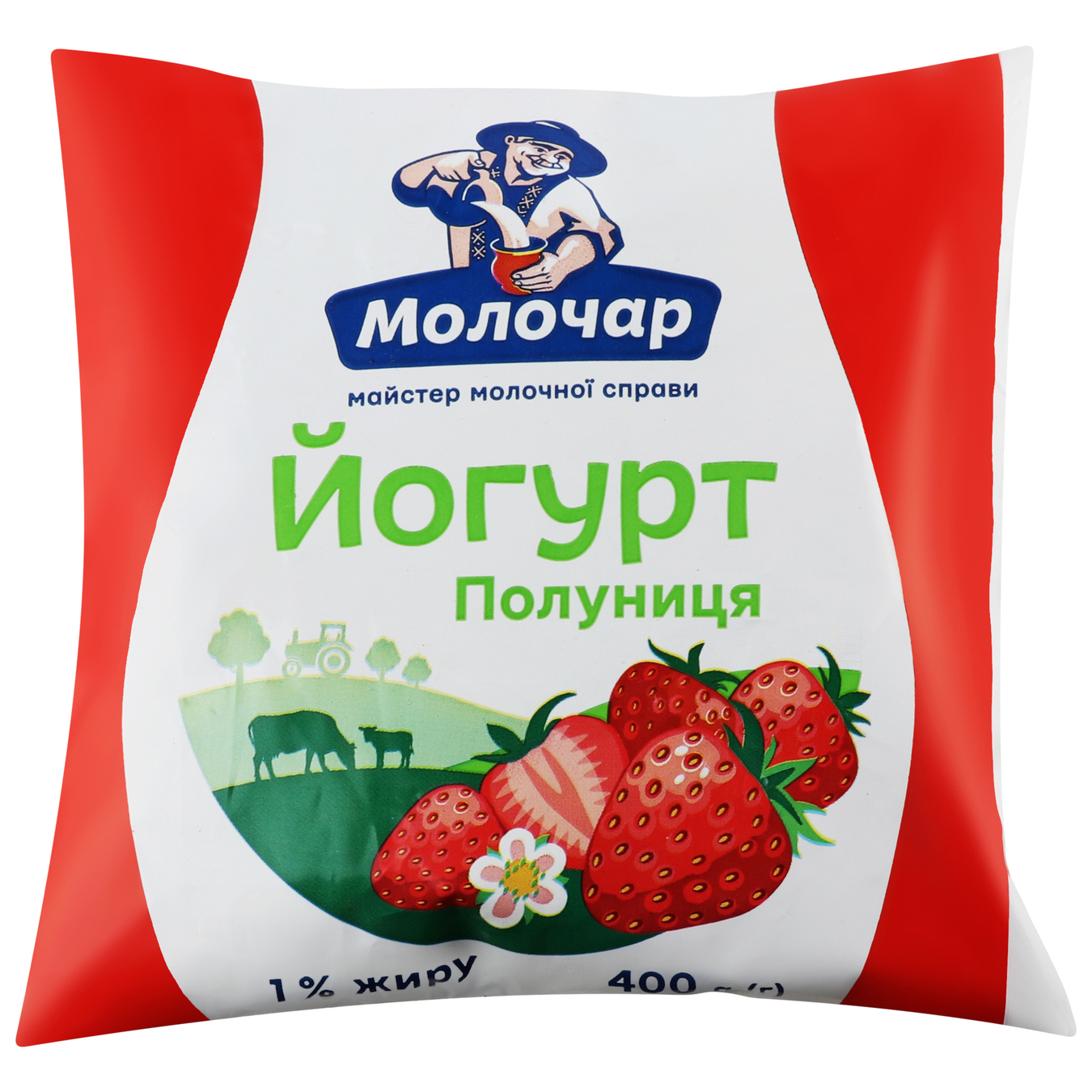 Yogurt Molochar Strawberry 1% 400g