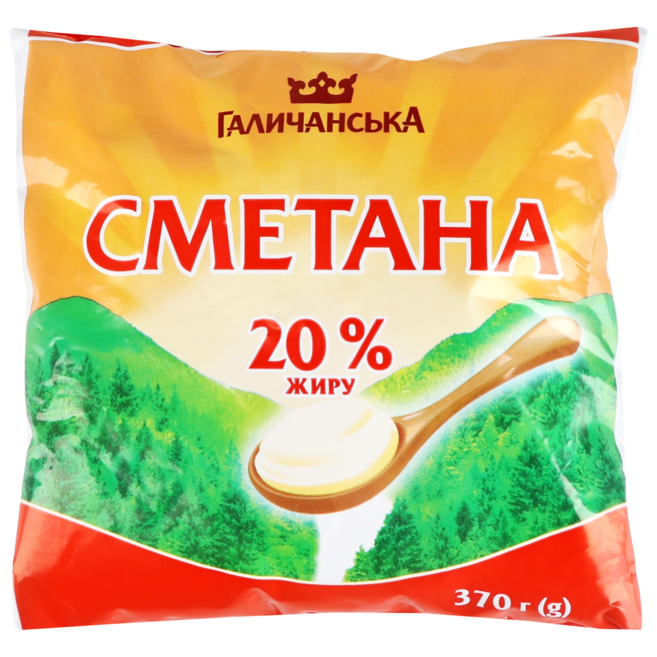 Halychanska Sour cream 20% 370g