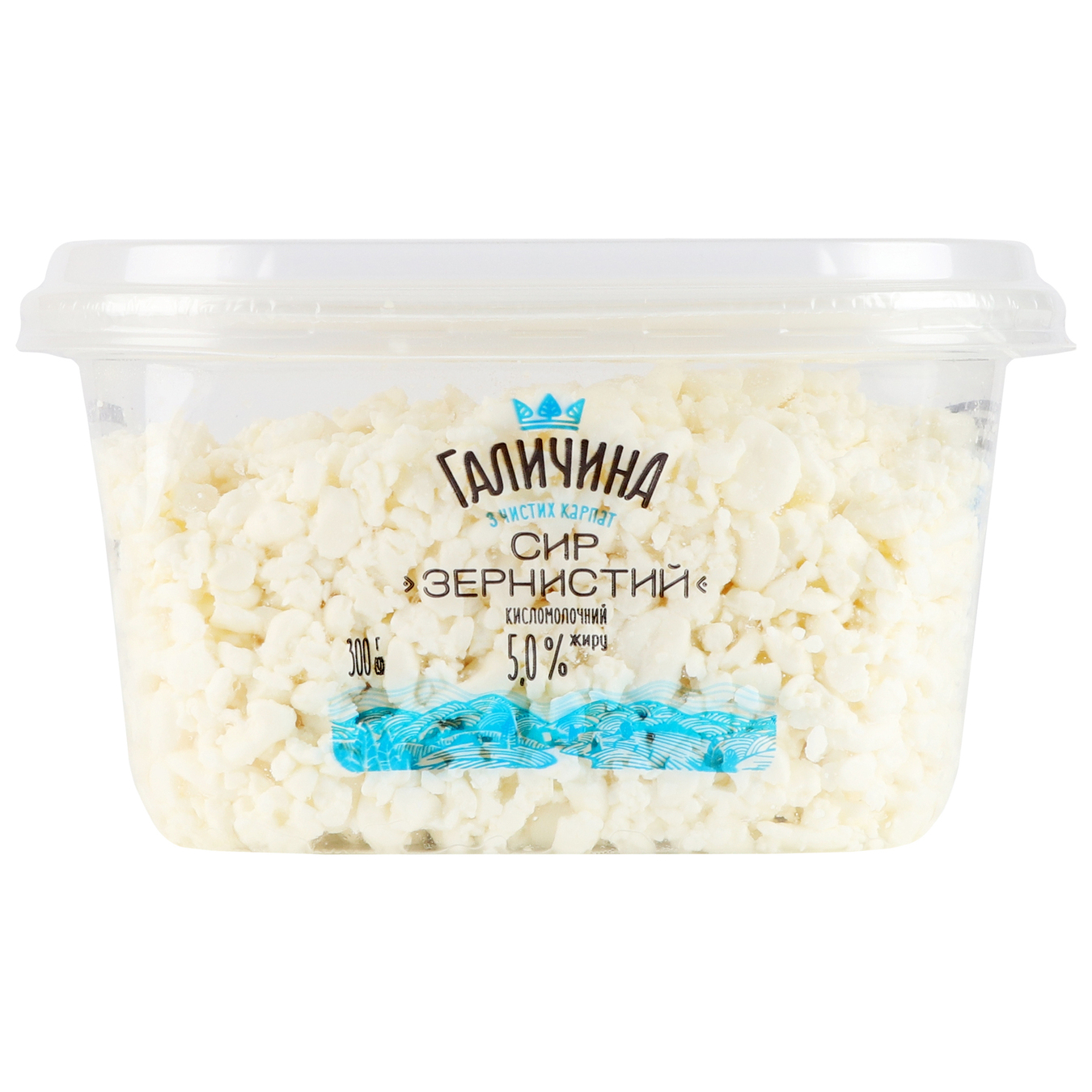 Halychyna cottage cheese in a tray 5% 300g