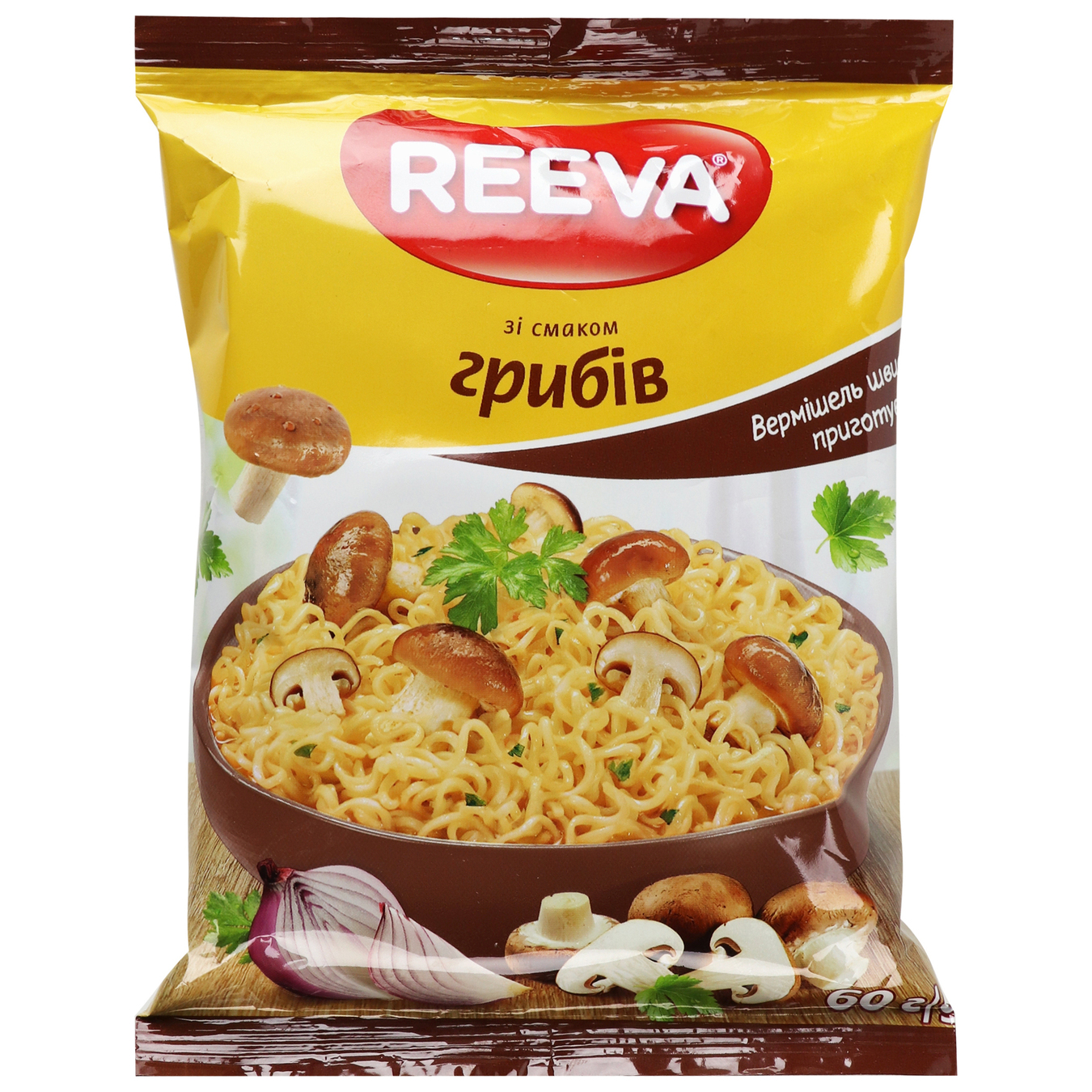Instant vermicelli Reeva with mushroom flavor 60g