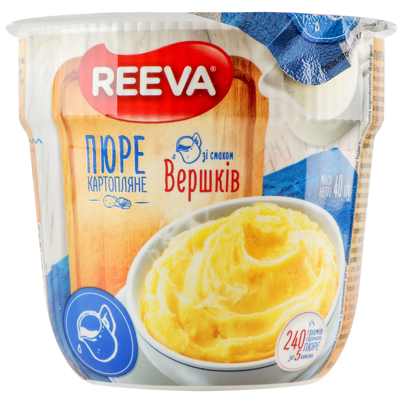 Reeva mashed potatoes with a taste of cream glass 40g 4