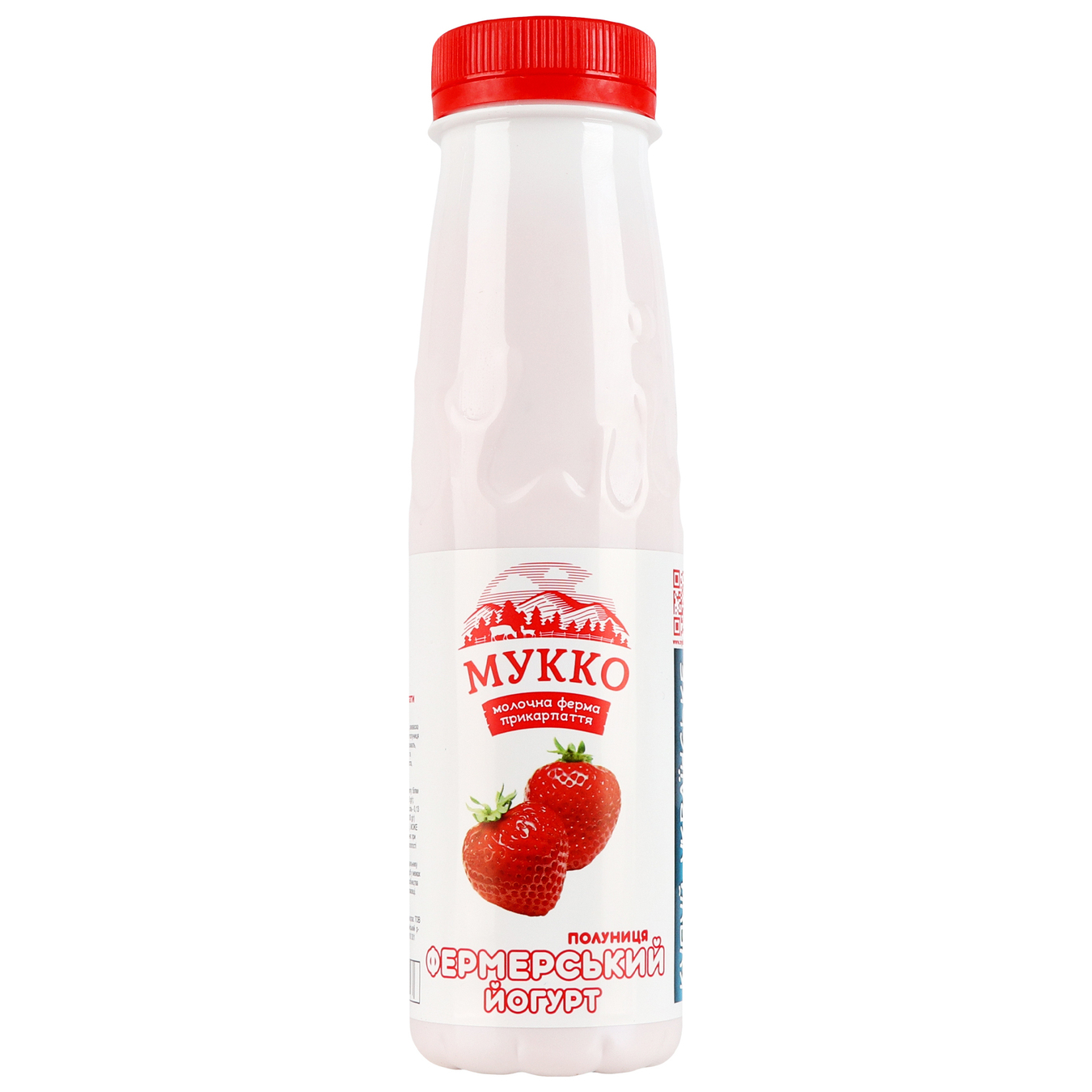 Йогурт Мукко полуниця 3,7% 250г пляшка