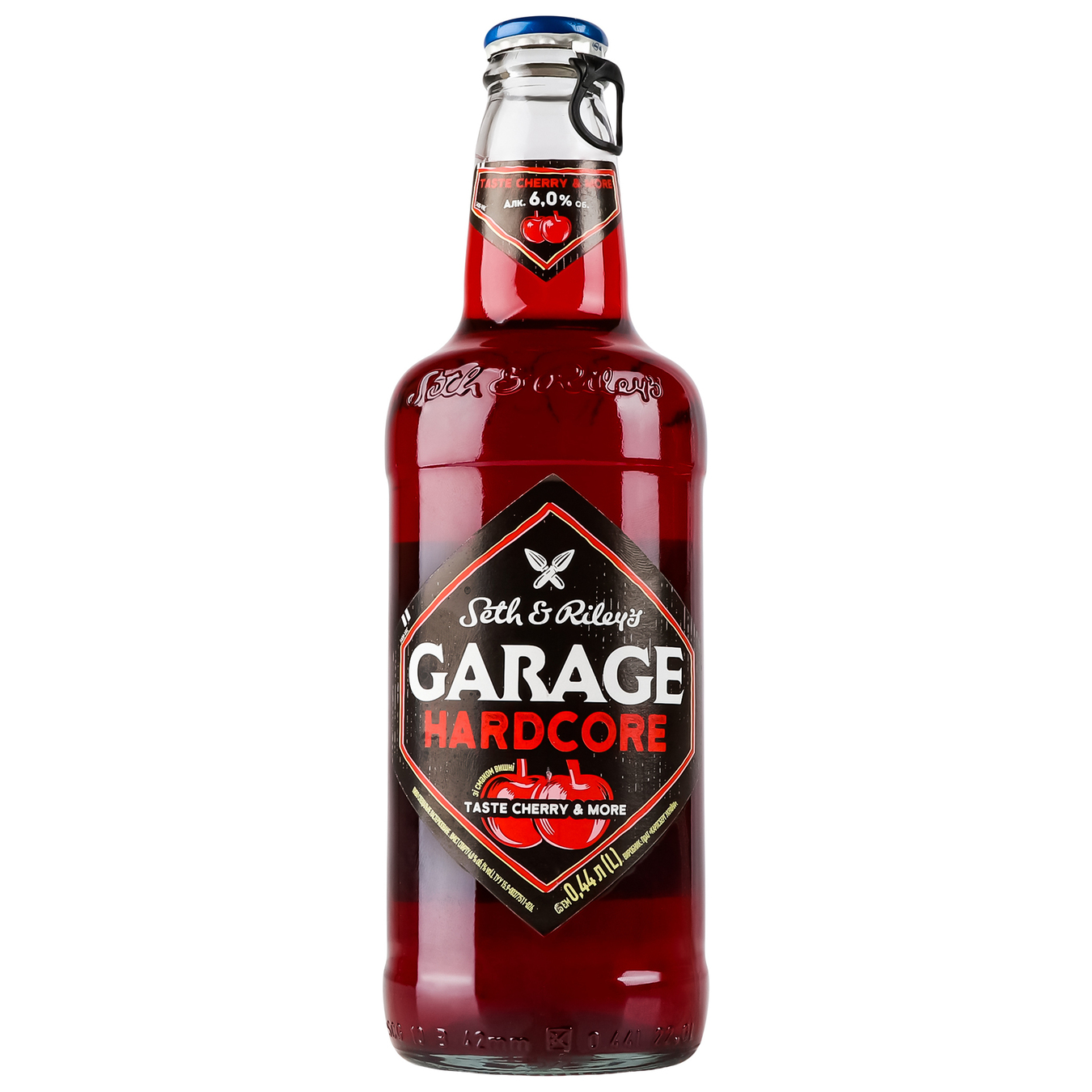 Пиво Garage Hardcore Seth&Riley`s Cherry&More 6% 0,44л