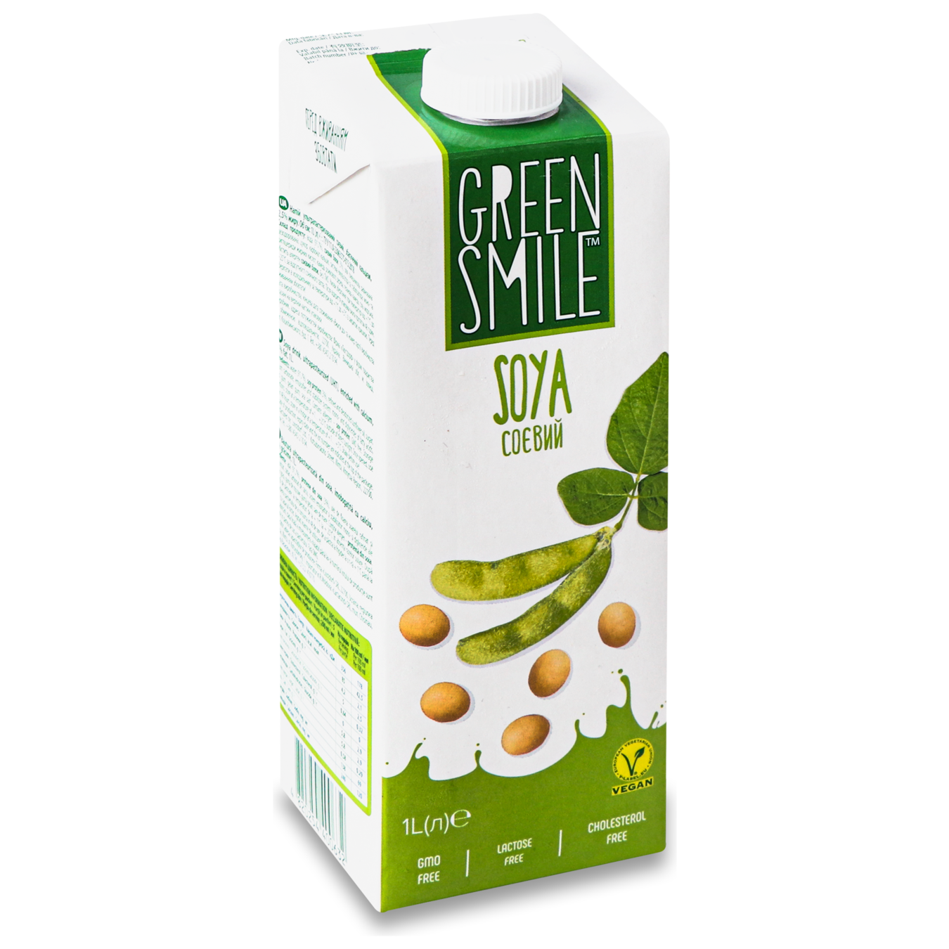Green Smile ultra-pasteurized soy drink enriched with calcium 2.5% 1000g 6