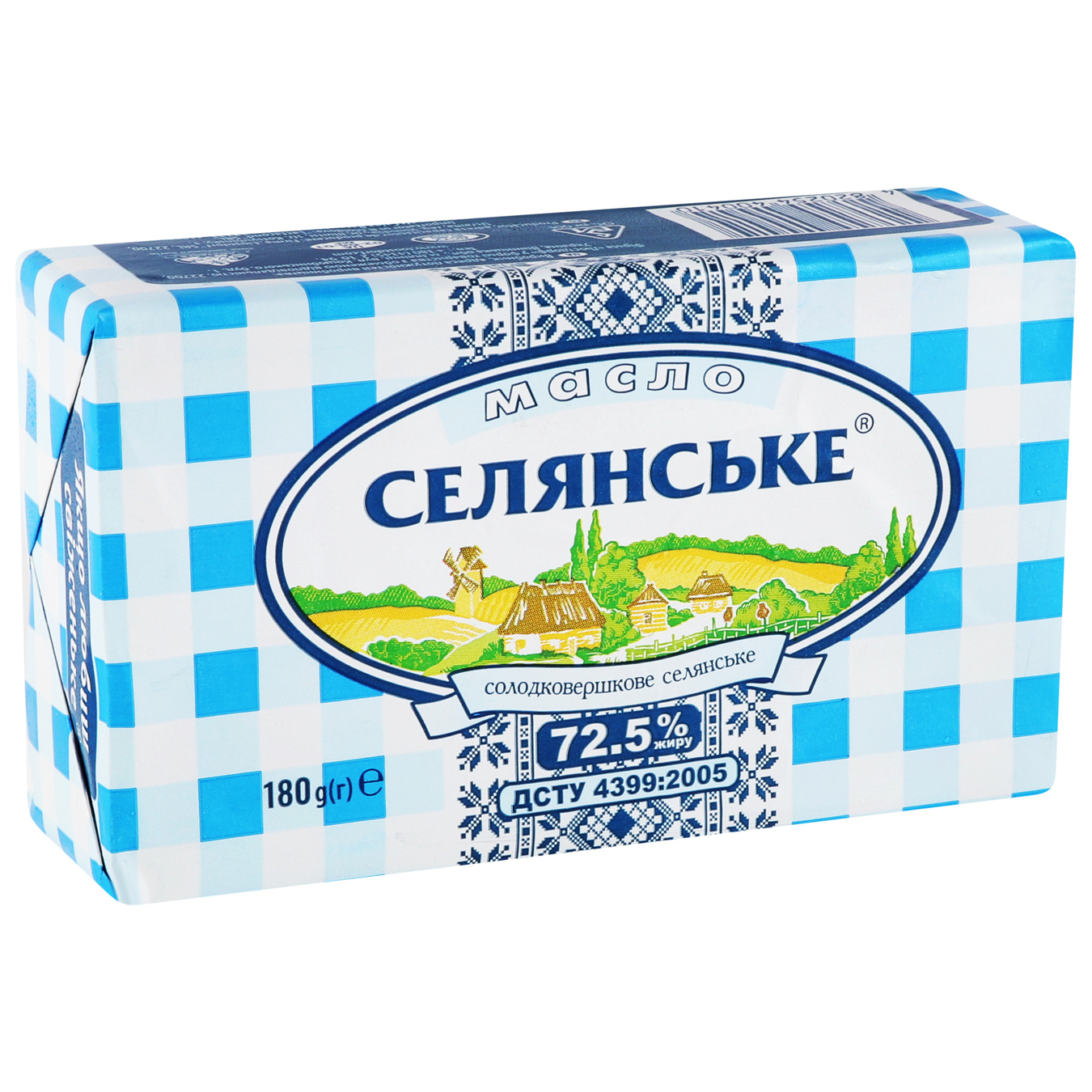 Масло Крестьянское сладкосливочное крестьянское 72,5% 180г 4