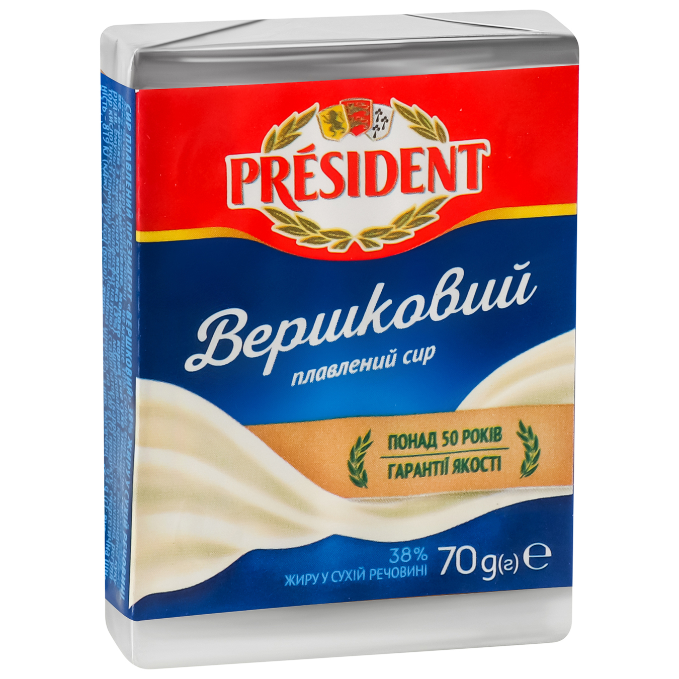 Processed cheese President Creamy 38% 70g 2