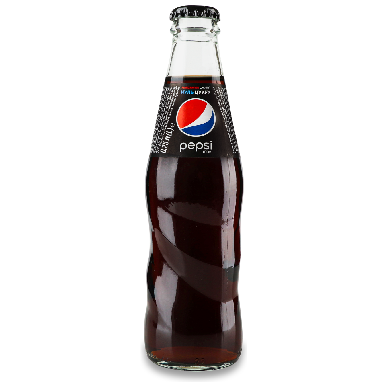Carbonated drink Pepsi Black glass bottle 0.250 l 2