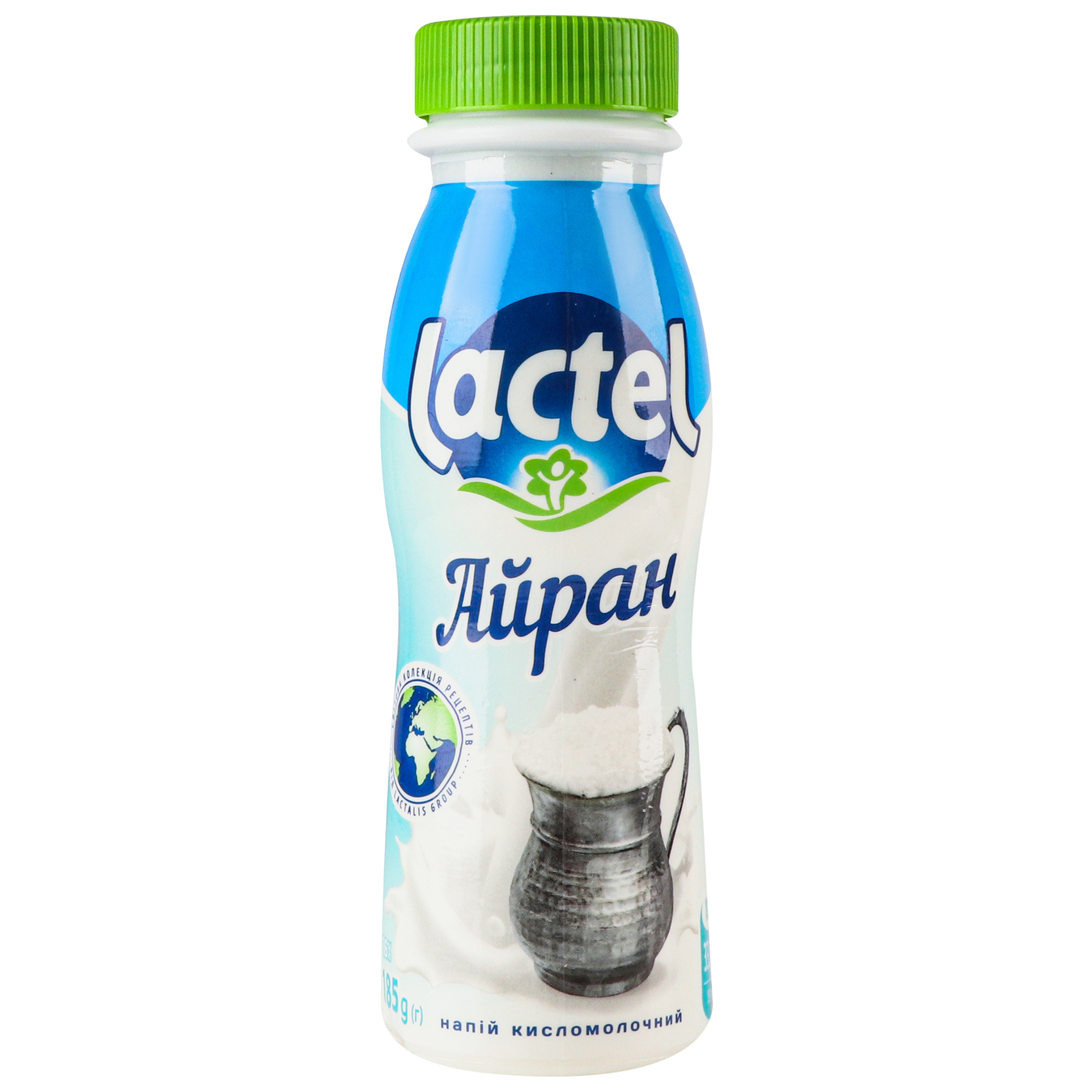Напій кисломолочний Лактель Айран питний пляшка 1,6% 185г