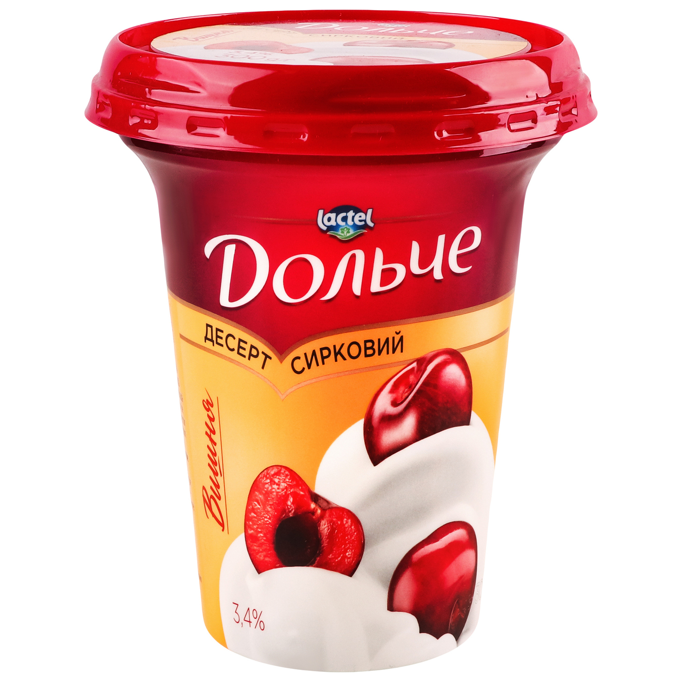 Dolce cottage cheese dessert with cherry filling 3.4% 300g 3