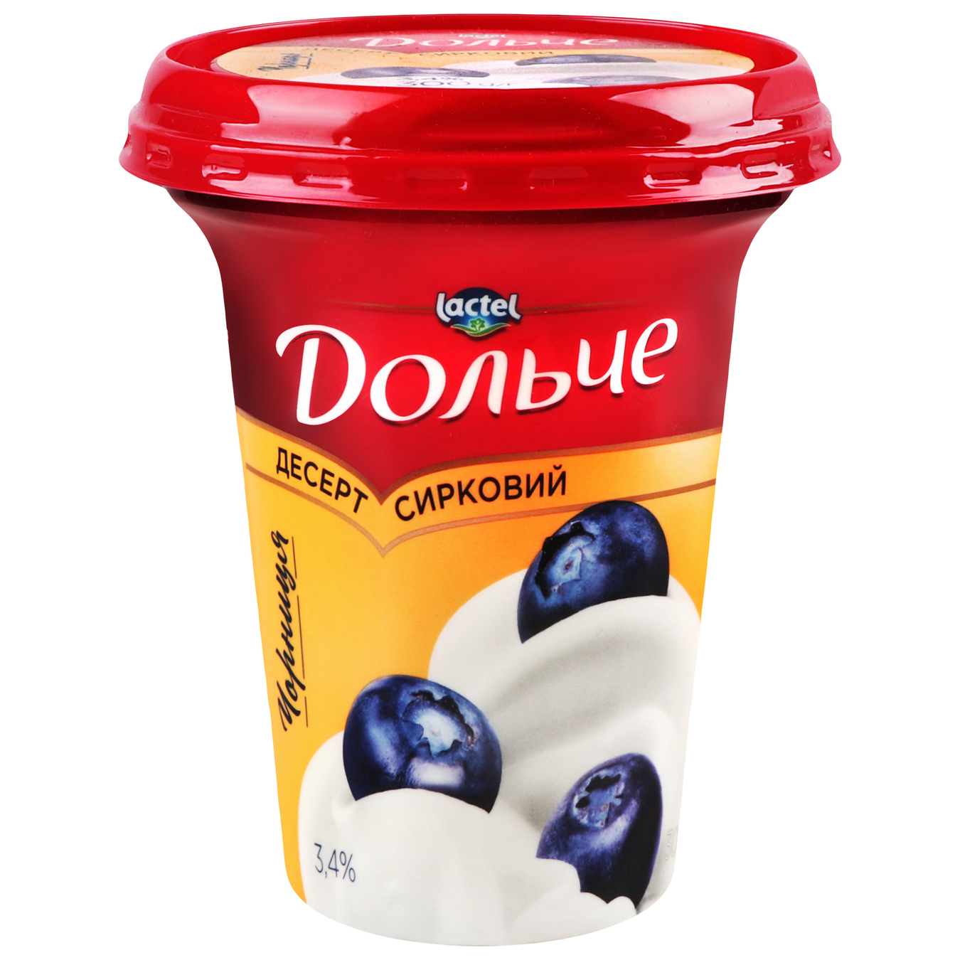 Cheese dessert Dolce with blueberry filling 3.4% 300g 3