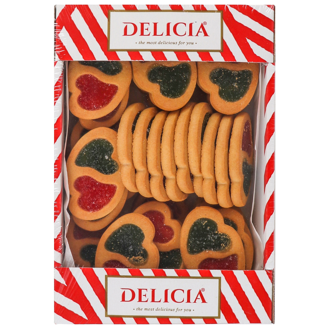 Delicia cookies with strawberry and cactus flavor, 400g