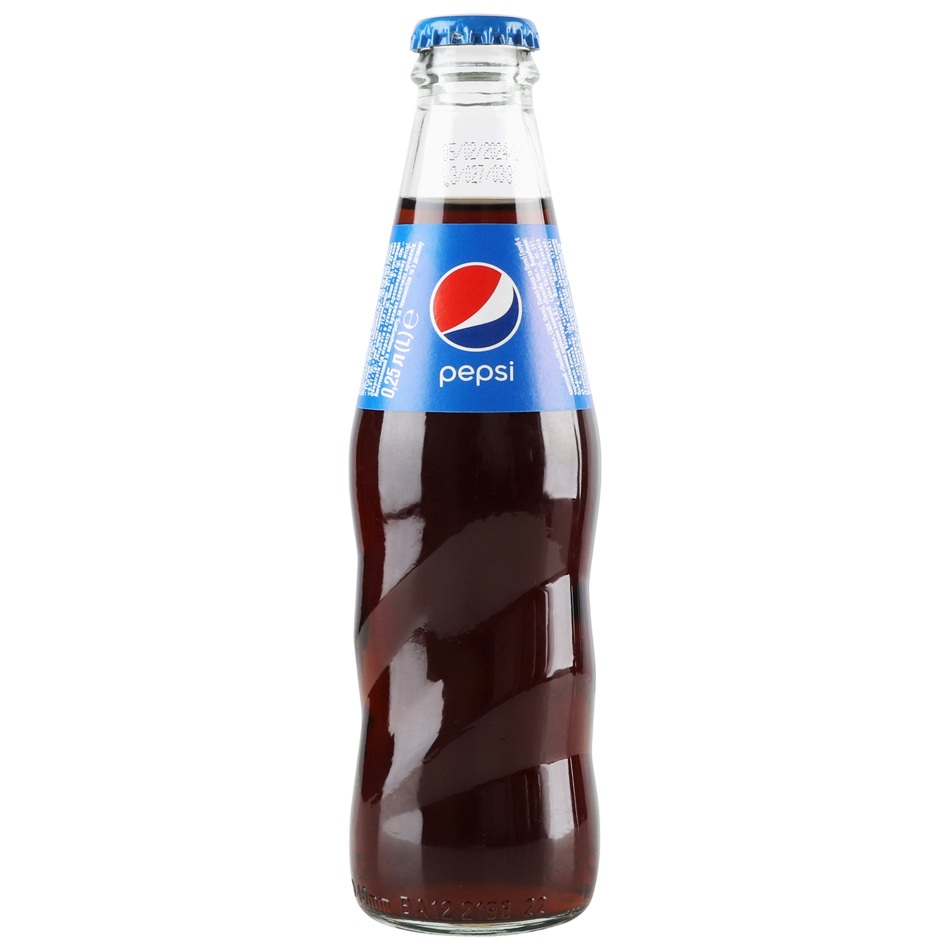 Carbonated drink Pepsi Cola glass bottle 0.250 l