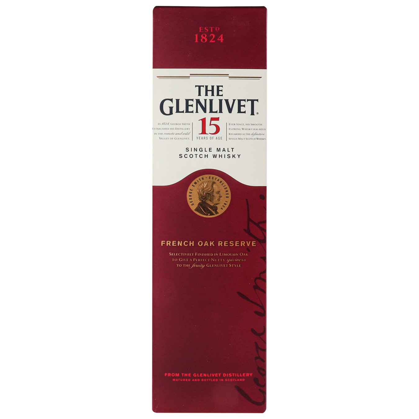 Віскі Glenlivet 15 років шотландське односолодове 40% 0.7л 6