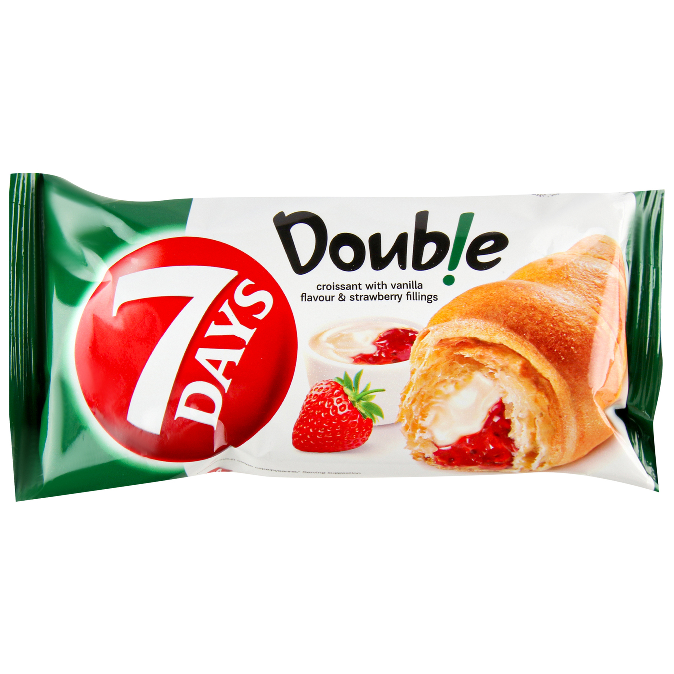 Croissant 7 Days double strawberry-vanilla 60g