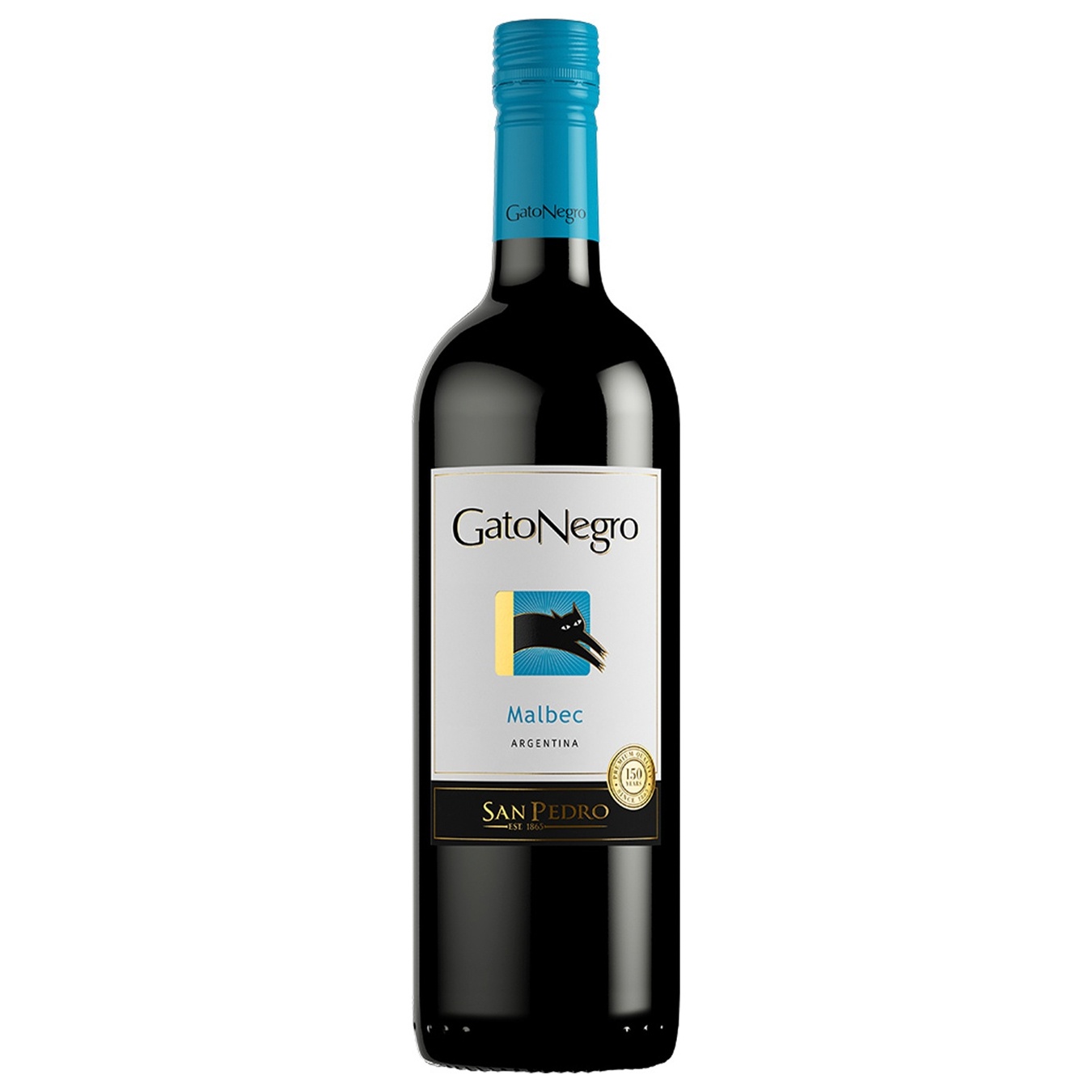 Вино Gato Negro Malbec червоне сухе 13% 0,75л