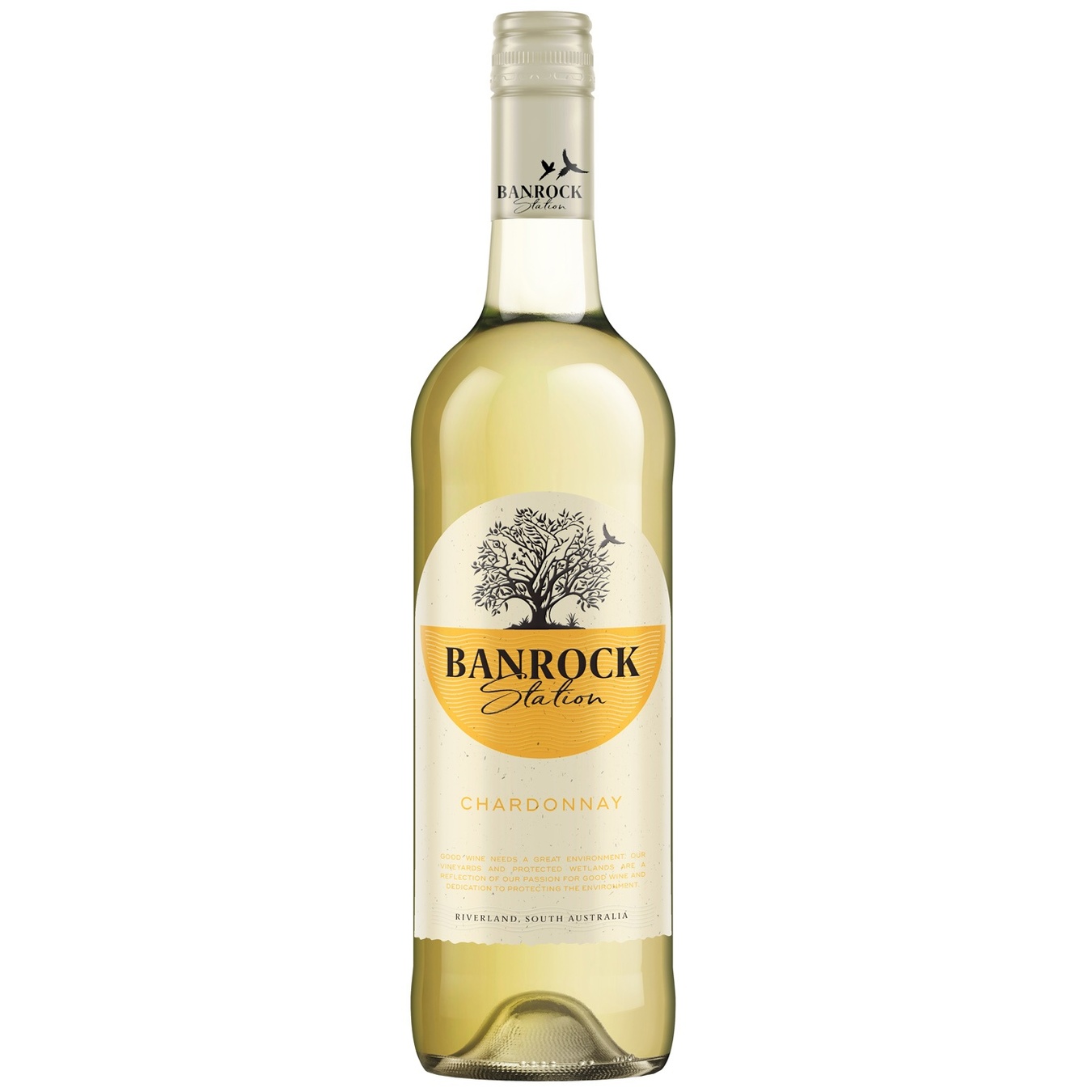 Вино Banrock Station Chardonnay біле сухе 13% 0,75л