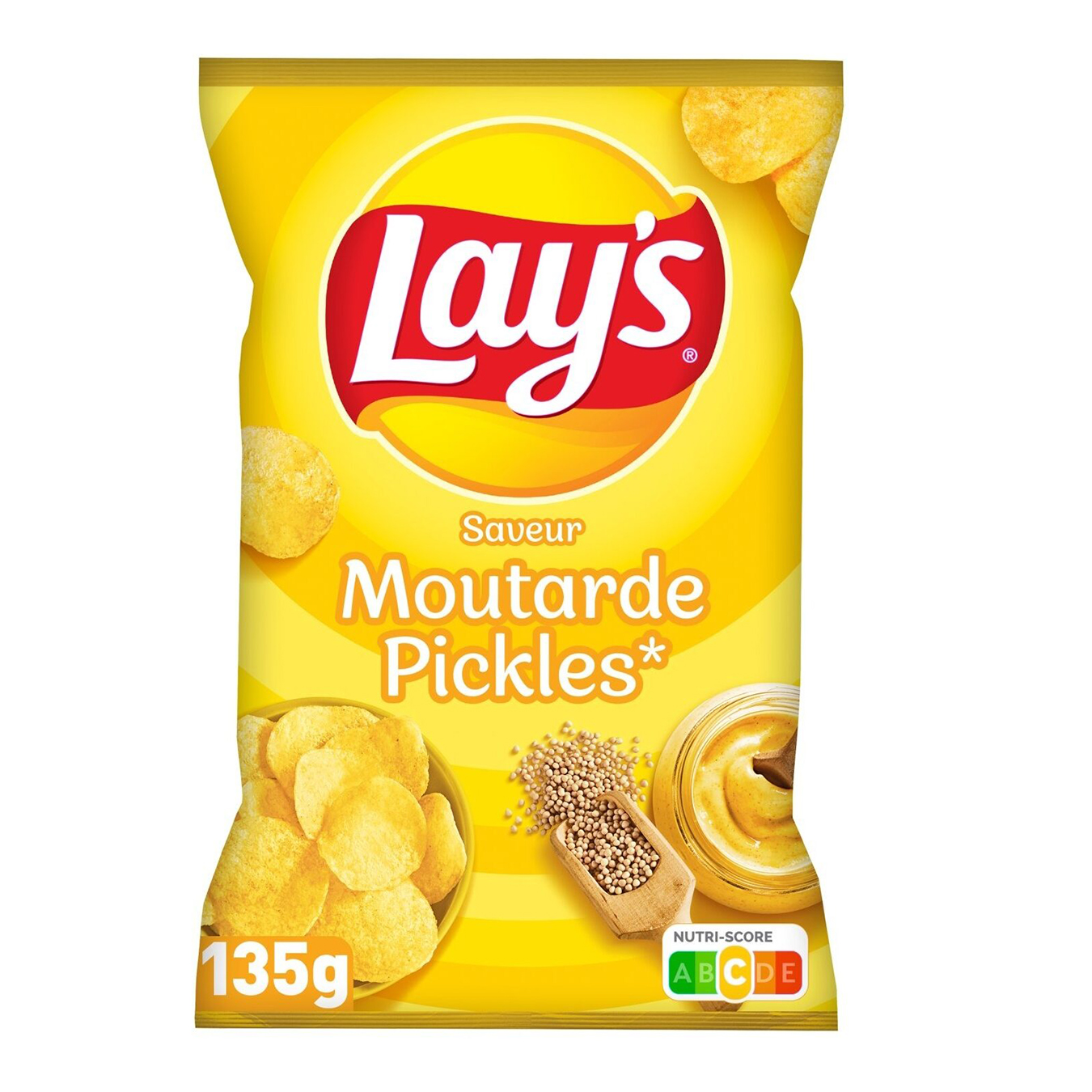 Чіпси Lay's картопляні смак гірчиці 135г