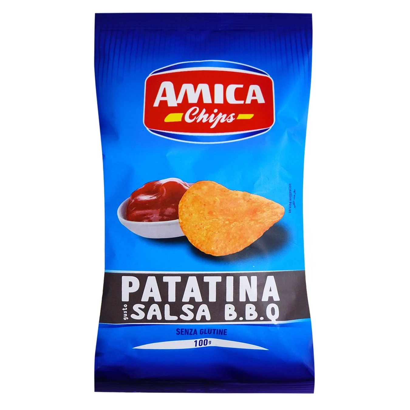 Чіпси картопляні Amica  зі смаком барбекю 100г