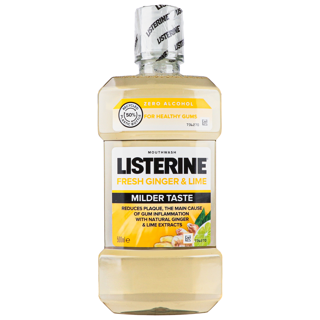 Listerine mouthwash ginger and lime 500ml