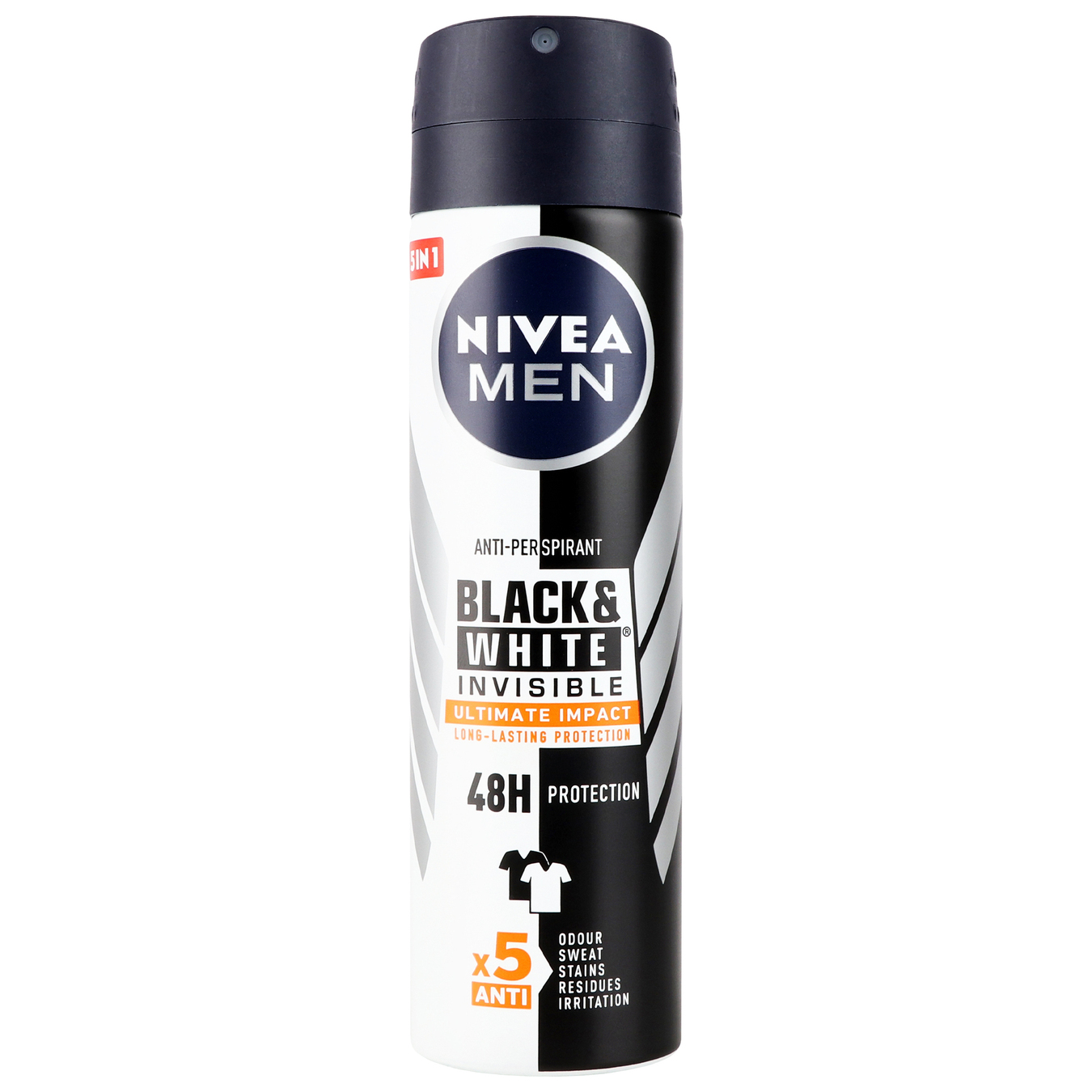 Дезодорант Nivea Extra спрей для мужчин черный и белый невидимый 150мл